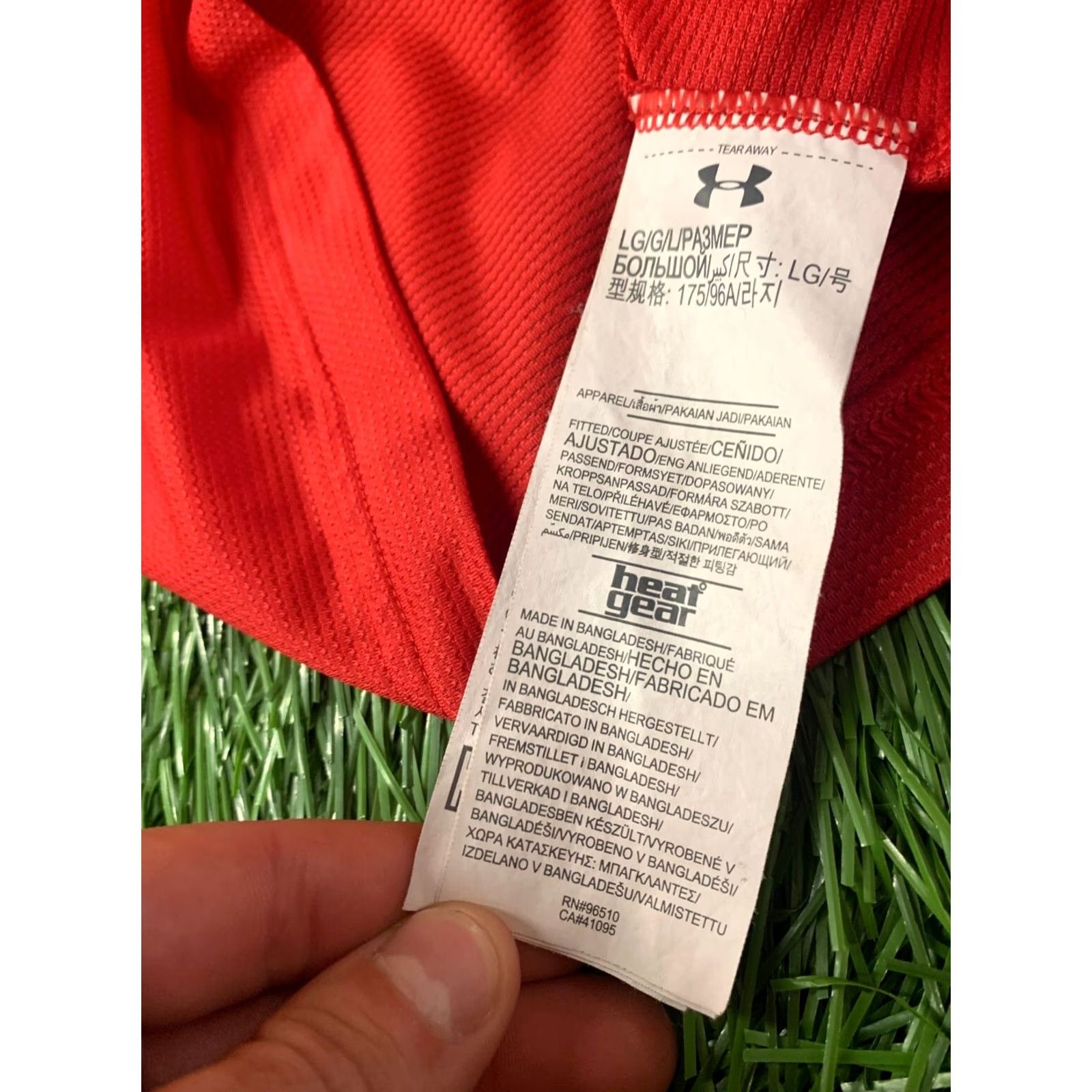 Under Armour Under Armour HeatGear Training Compression Shirt Jersey Men L Red Gray 2017 T-Shirt Jersey Modern Fit Size US L / EU 52-54 / 3 - 5 Thumbnail