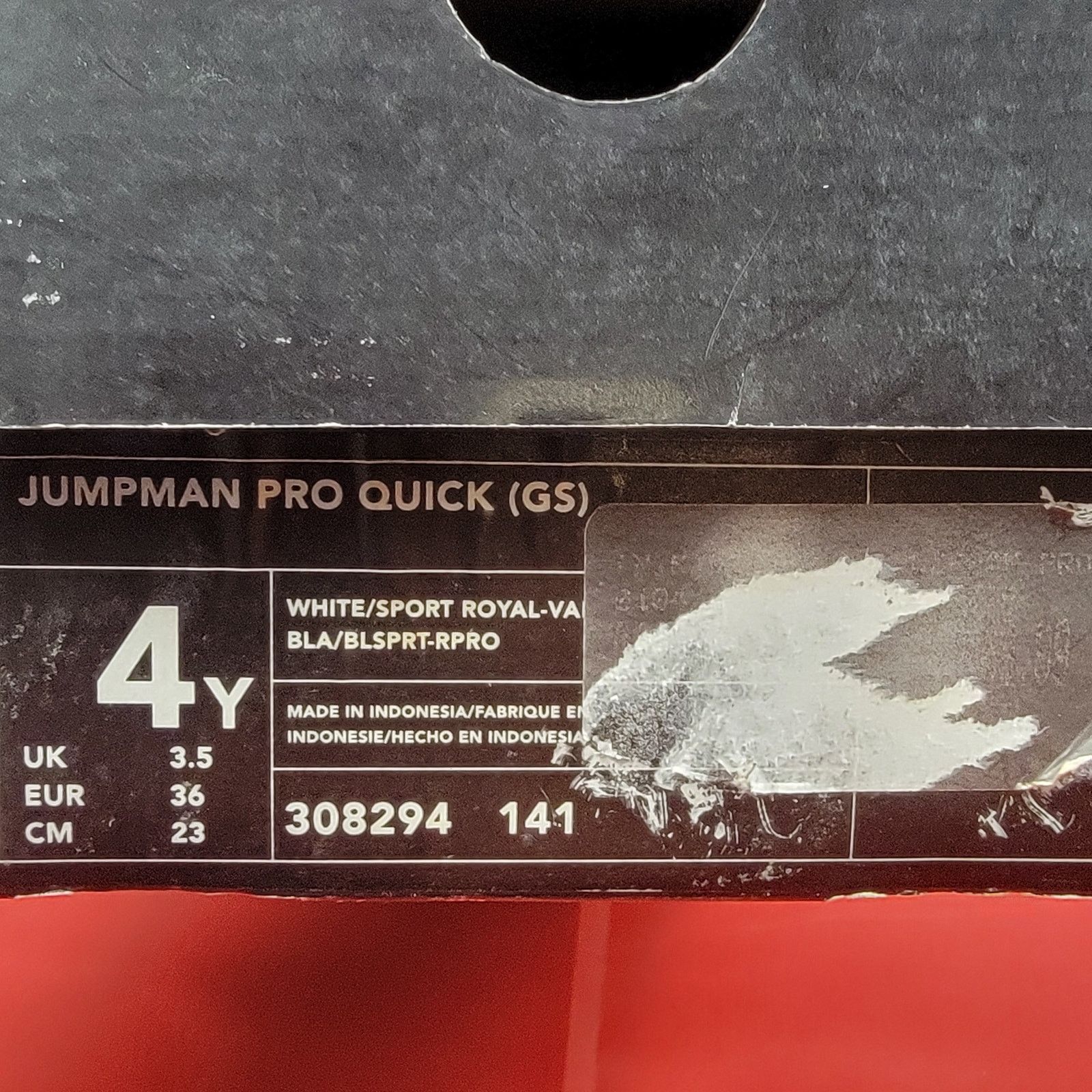 Jordan Brand Jordan Jumpman Quick 'White Sport Royal' (GS) Sz 4Y 308294 Size US 5.5 / IT 35.5 - 11 Thumbnail
