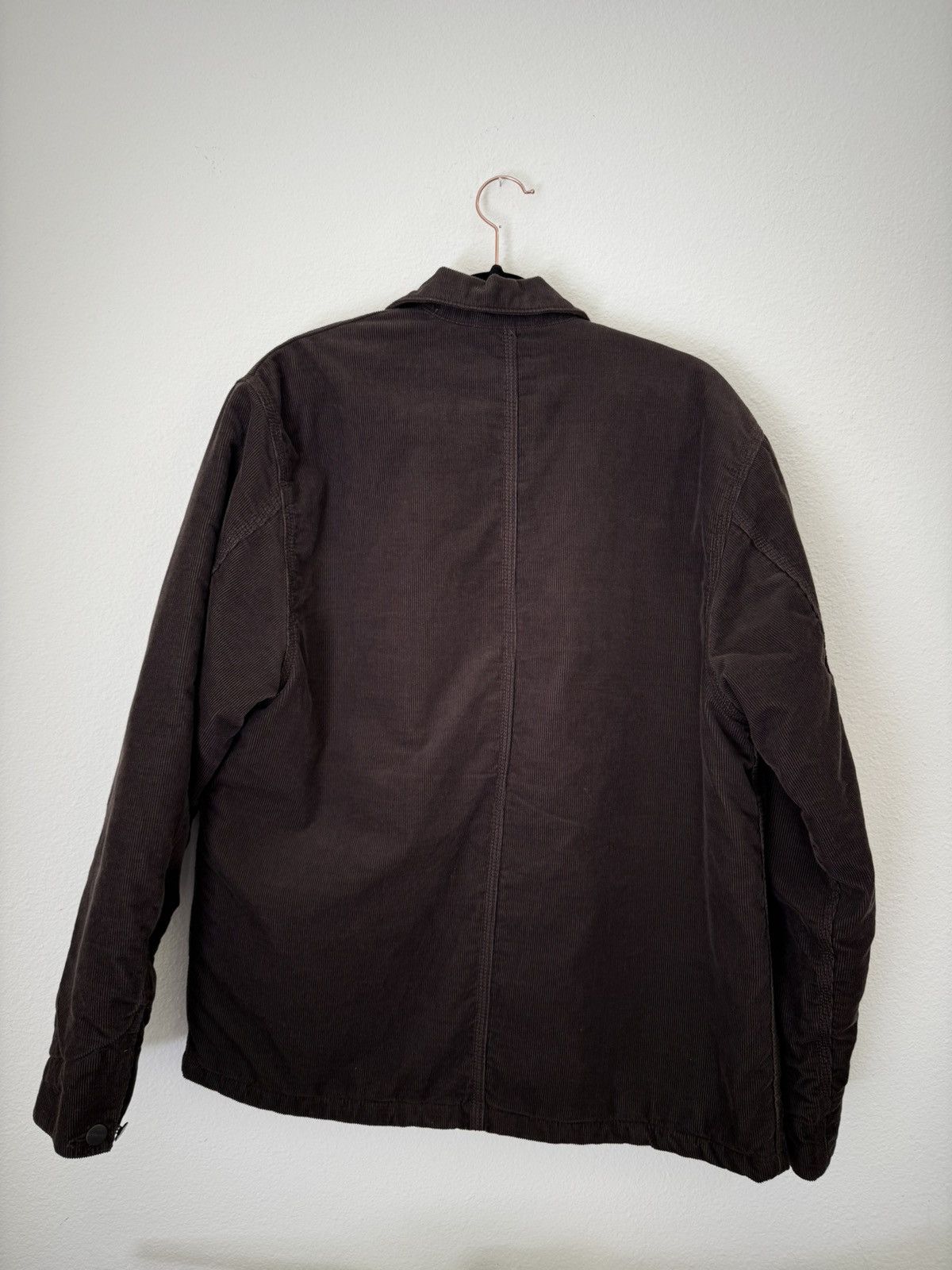 Carhartt Wip Carhartt Wip Brown Corduroy Padded Michigan Jacket Size US M / EU 48-50 / 2 - 2 Thumbnail
