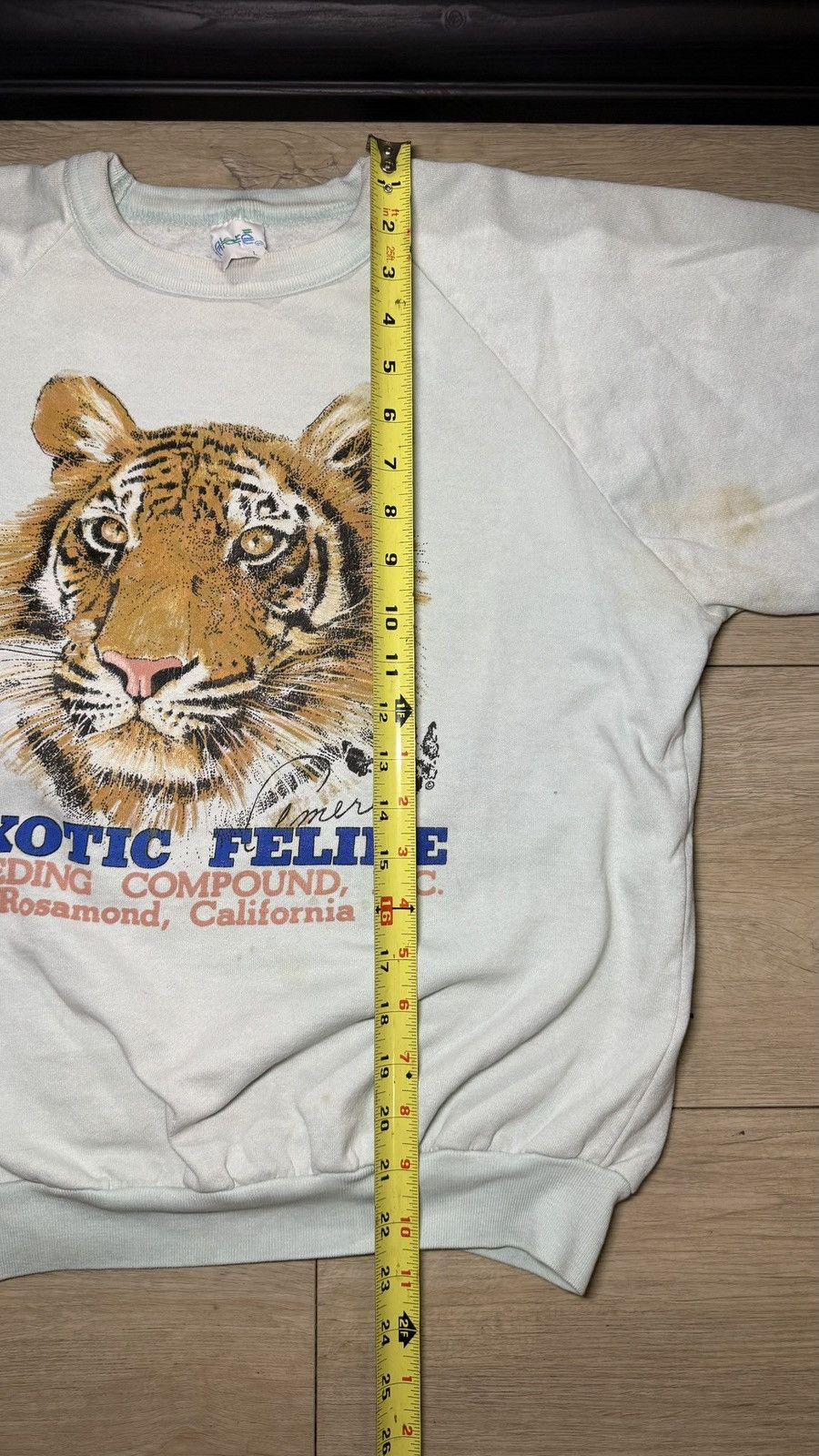 The Mountain Vintage 1980s Tiger Exotic Feline Crewneck Sweatshirt Size L / US 10 / IT 46 - 5 Thumbnail
