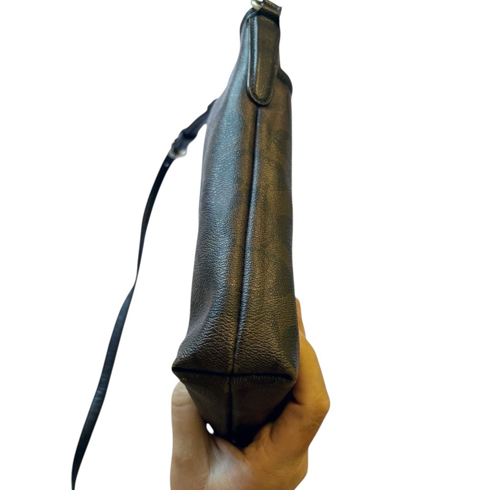 Coach Coach Medium Canvas Purse Black/Brown Crossbody Bag Size ONE SIZE - 4 Thumbnail
