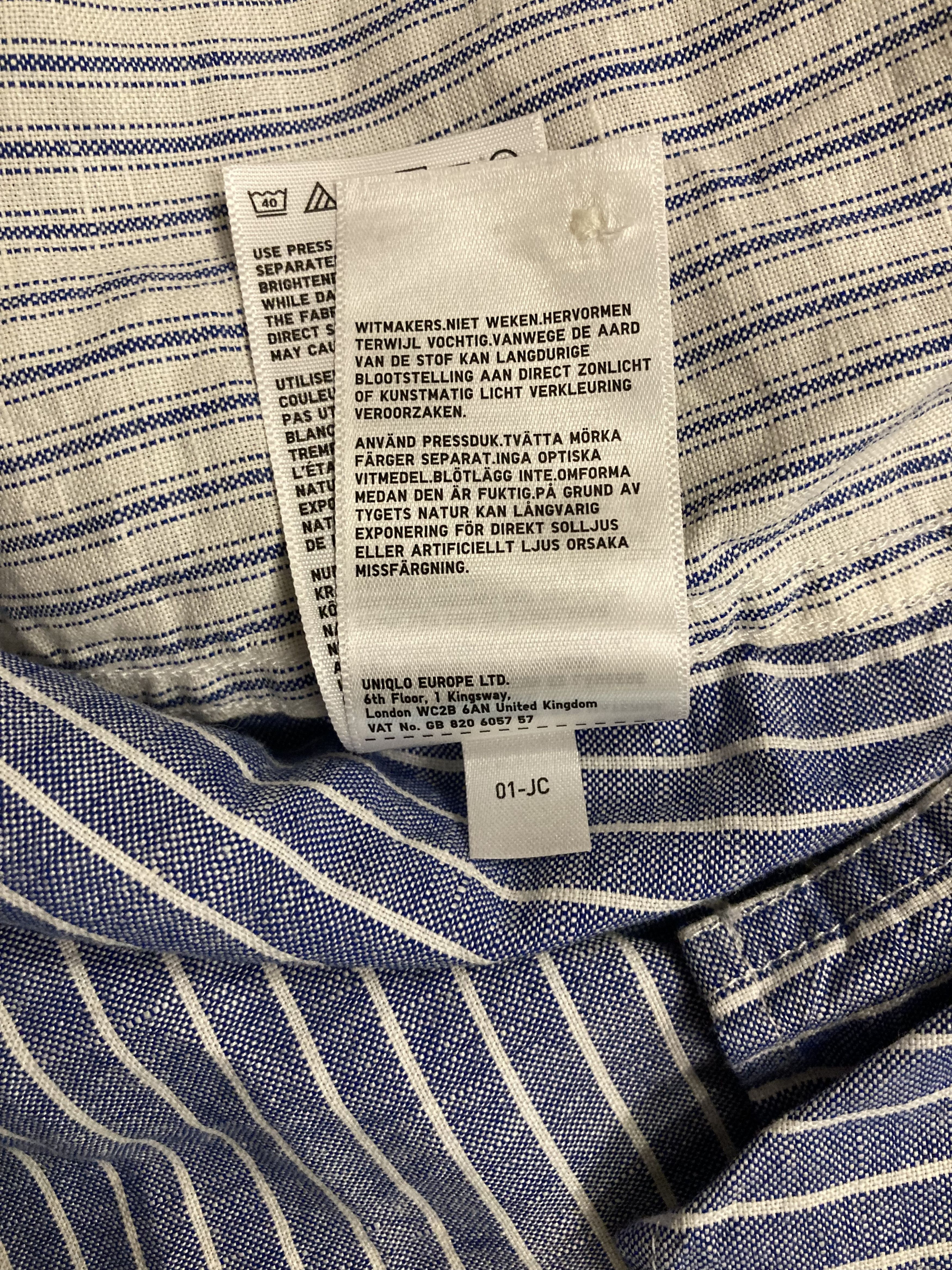 JW Anderson × Uniqlo Uniqlo x JW Anderson Striped Linen/Cotton Shirt Size US XL / EU 56 / 4 - 9 Thumbnail