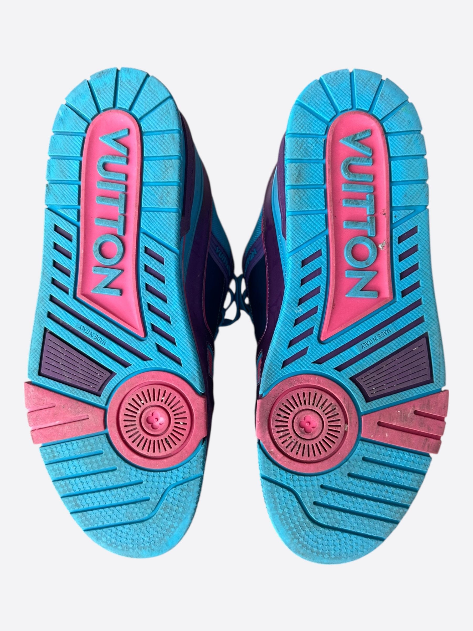 Louis Vuitton Louis Vuitton Purple & Blue Monogram Trainers Size US 9 / EU 42 - 7 Thumbnail
