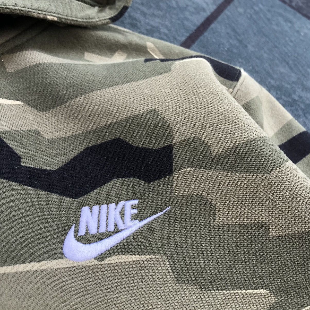 Nike Nike NSW Camo Hoodie Sweatshirts In Green Size US M / EU 48-50 / 2 - 4 Thumbnail