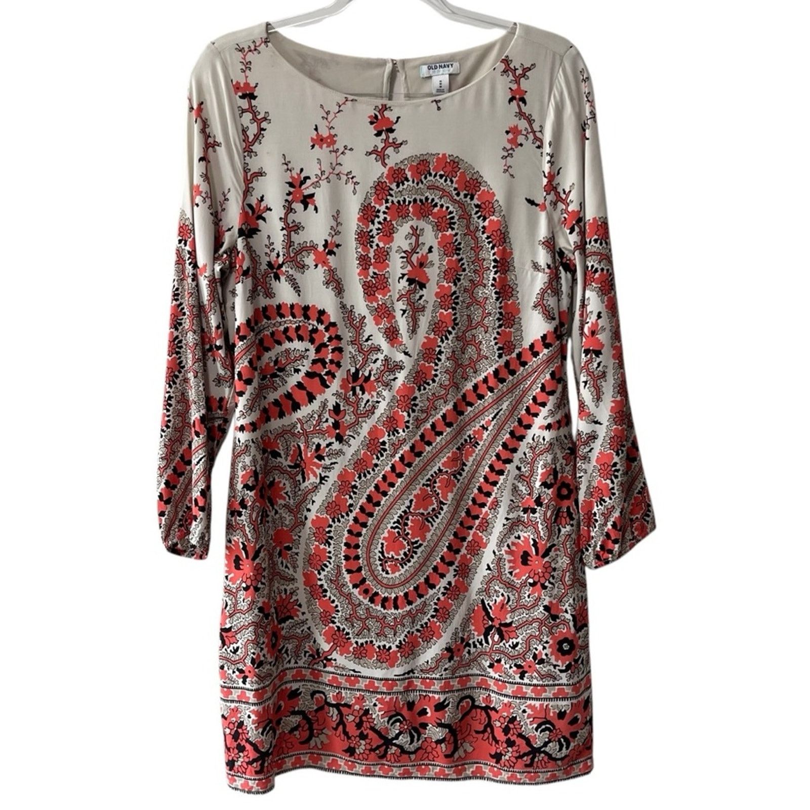 Old Navy Old Navy Floral Print Long Sleeve Knee Length Shift Dress Size M / US 6-8 / IT 42-44 - 5 Thumbnail