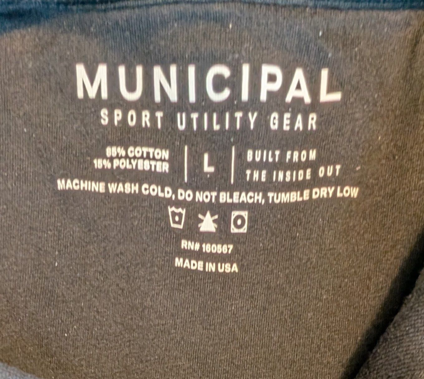 Other Municipal Sports Utility Gear Black Hoodie Sweatshirt Sz L Size US L / EU 52-54 / 3 - 6 Thumbnail