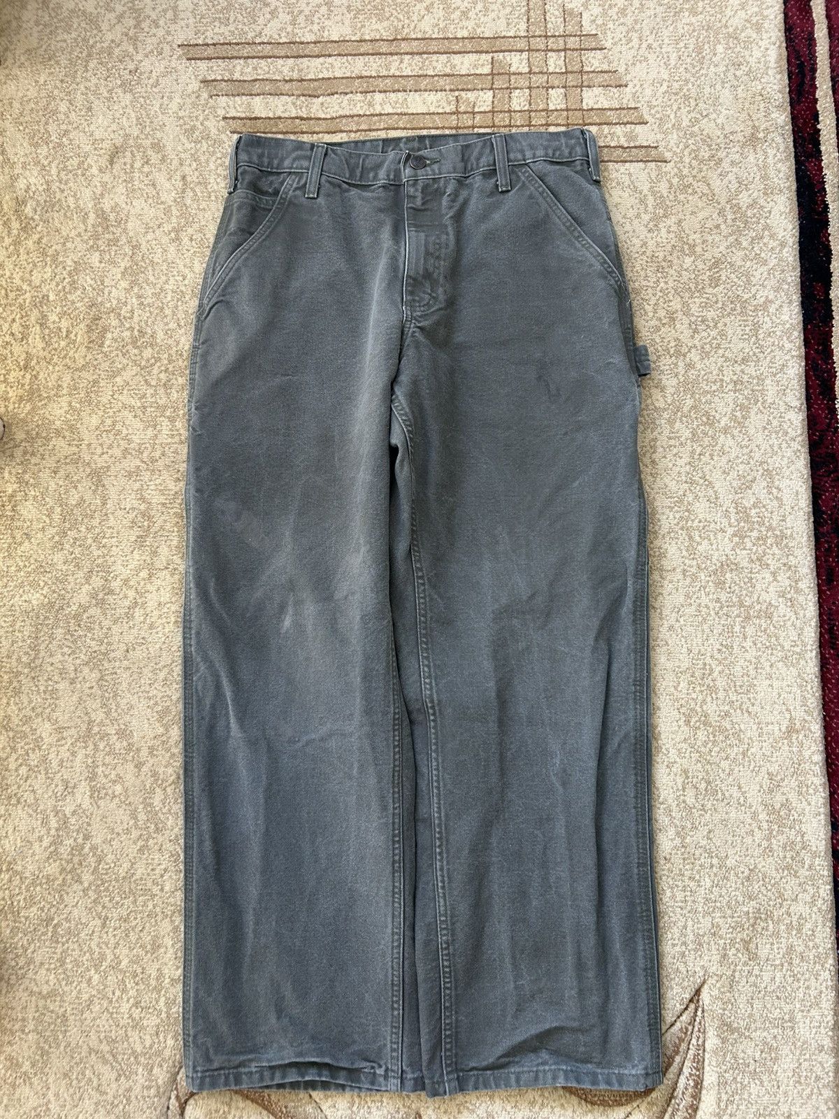 Carhartt Carhartt Faded Moss Green Carpenter Pants Size US 31 - 6 Thumbnail