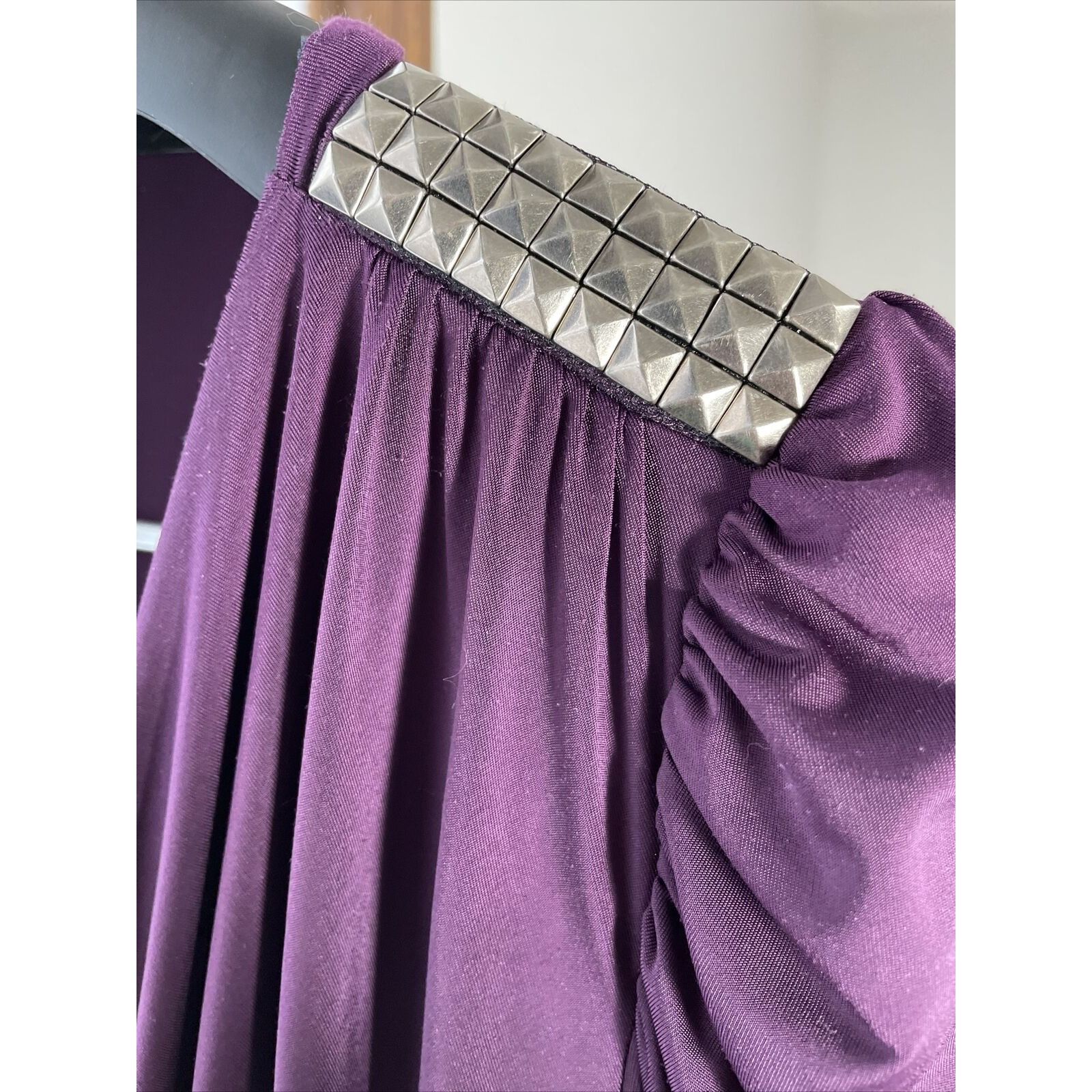 Other Bisou Bisou Plum Women's Stretch Mini Dress With Ruche And S Size M / US 6-8 / IT 42-44 - 8 Thumbnail