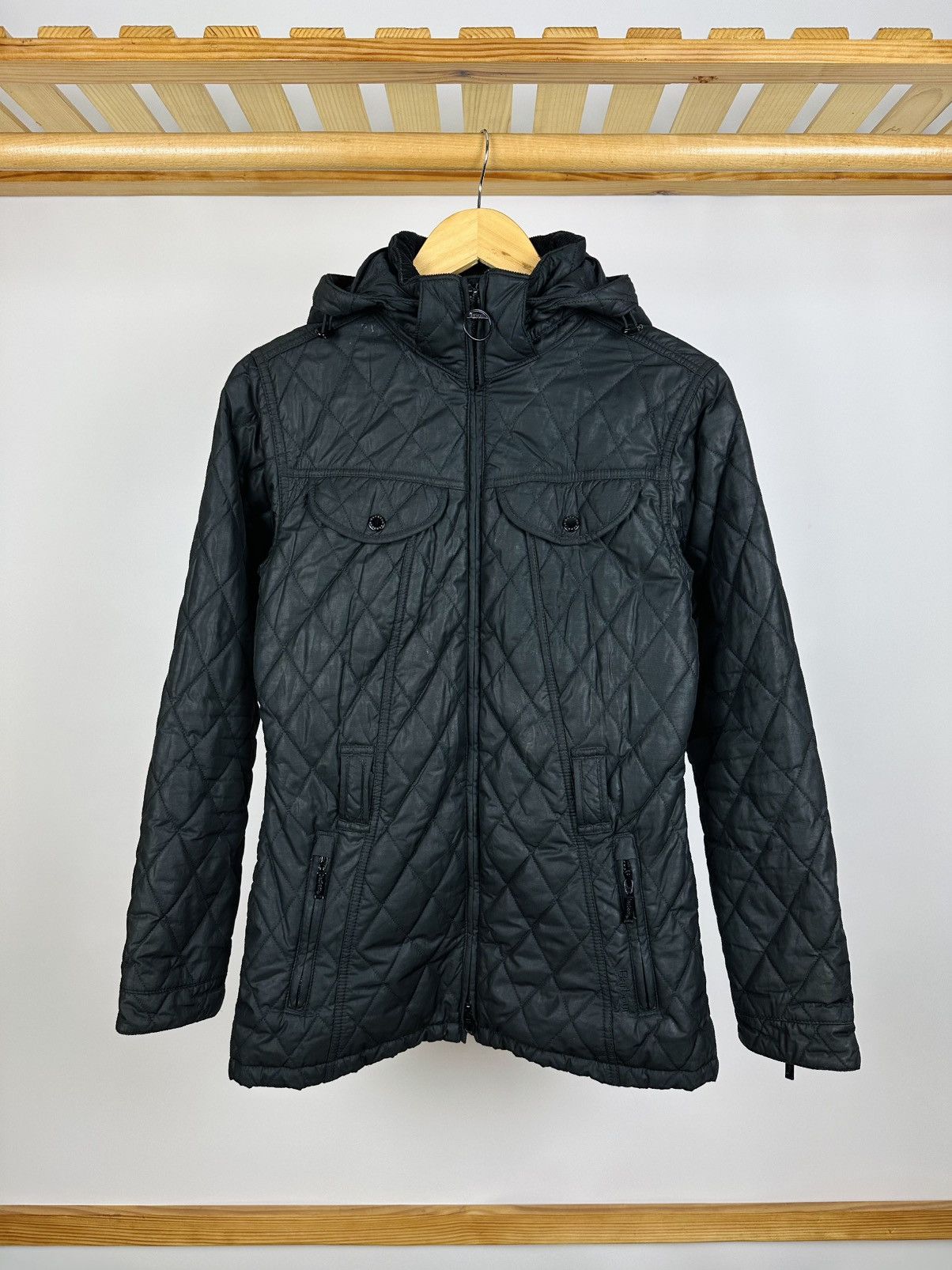 Barbour × Vintage Women Barbour Grace Silken Polarquilted Quilted Jacket Size M / US 6-8 / IT 42-44 - 1 Thumbnail