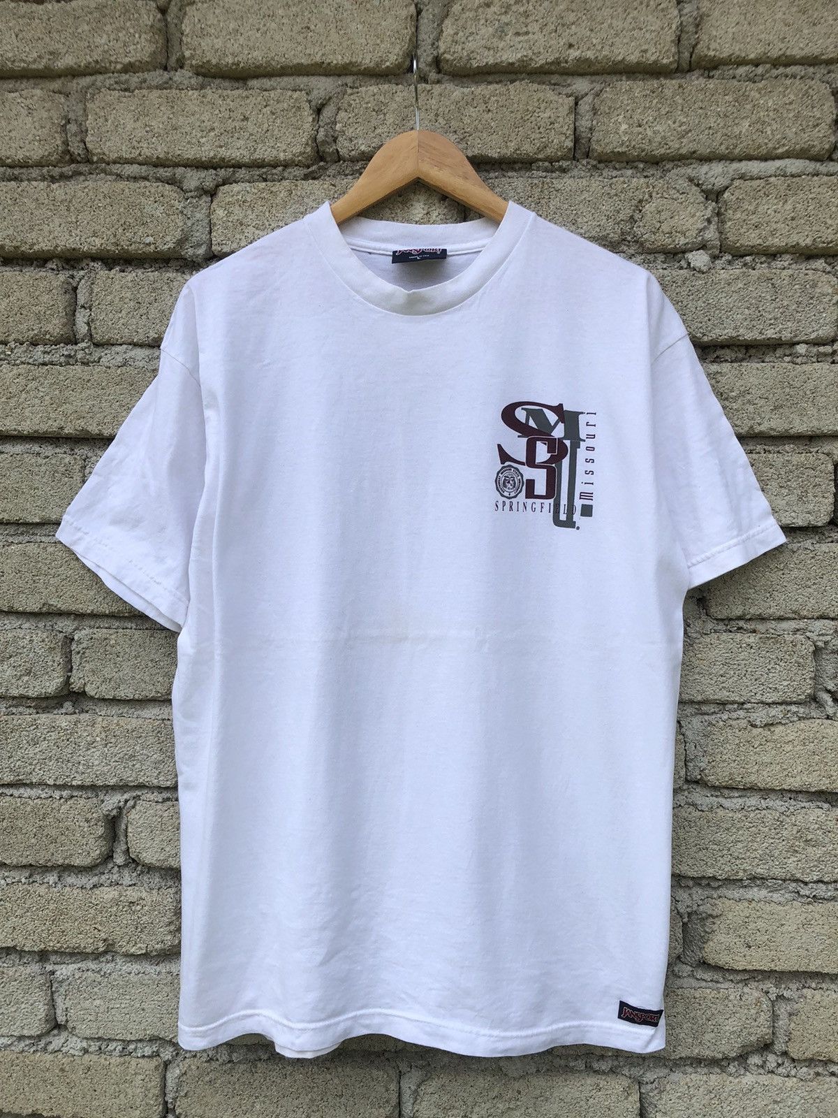 Japanese Brand × Vintage Vintage 90s Jansport Southwest Missouri State University Tee Size US L / EU 52-54 / 3 - 6 Thumbnail