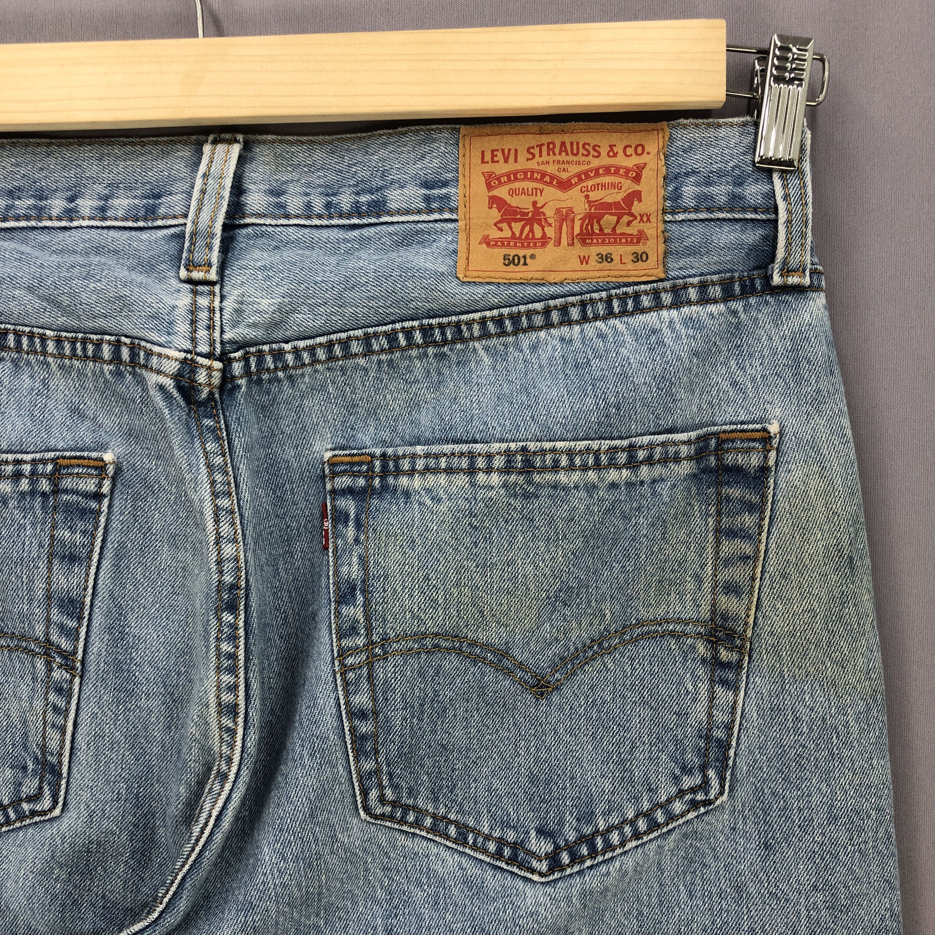 Levi's Vintage Levis 501 Jeans Levi's Stone Wash Faded Denim Pants Size US 34 / EU 50 - 5 Thumbnail