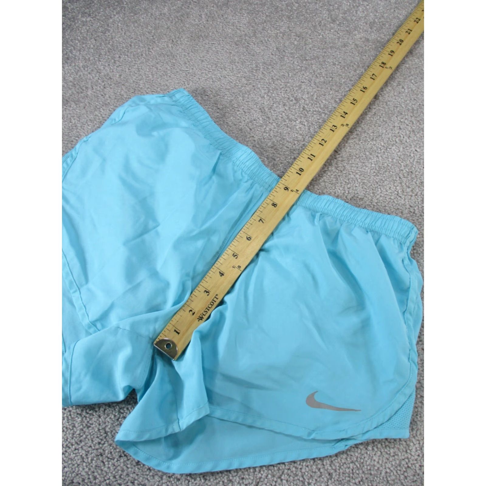 Nike Nike Shorts Women Medium Dri-FIT Light Blue Lightweight Athletic Short M Blue Nike Running Cross Training Womens Size 32" / US 10 / IT 46 - 6 Thumbnail