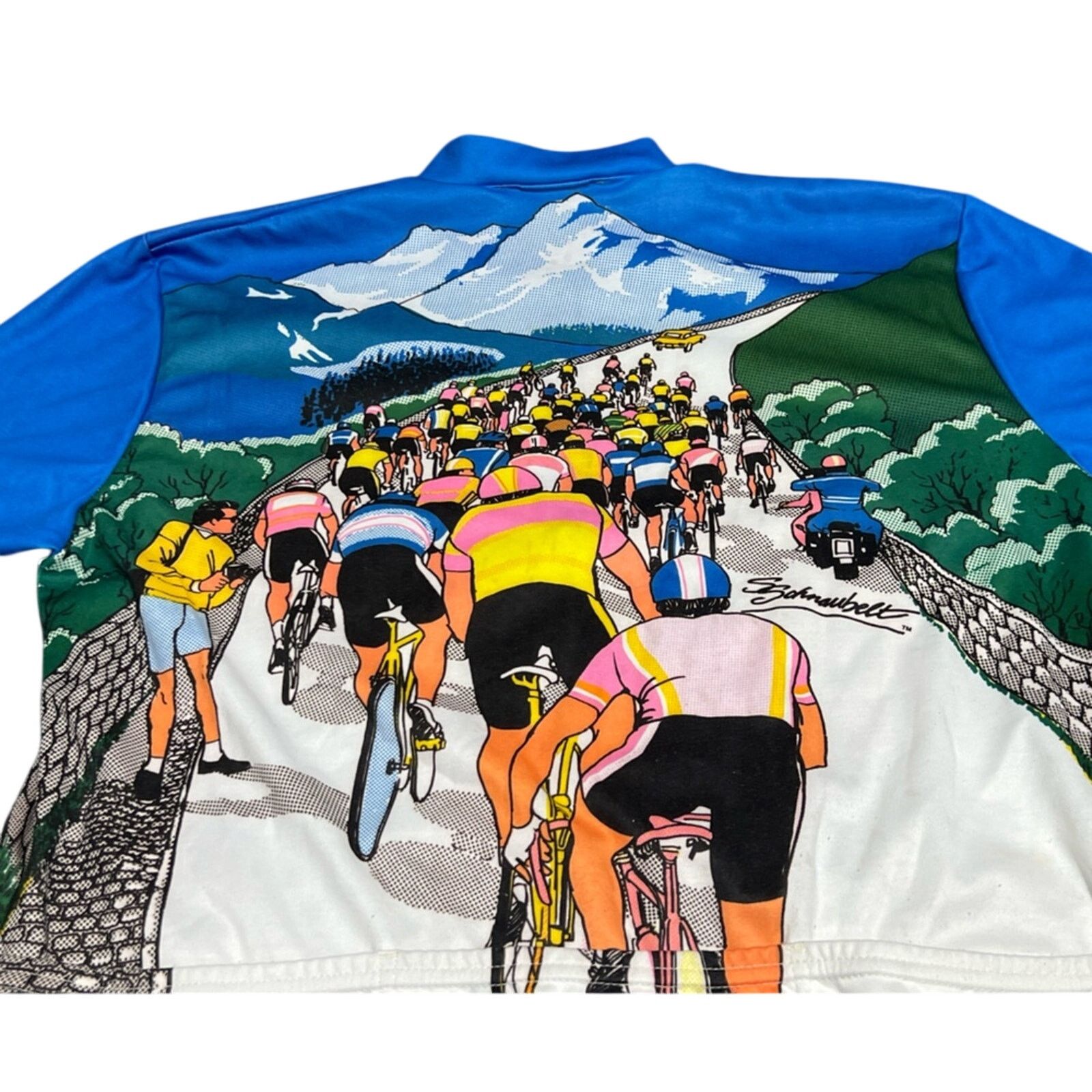 Other Vintage Aero Tech Schnaubelt Cycling Jersey XL Race Rare! Size US XL / EU 56 / 4 - 8 Thumbnail