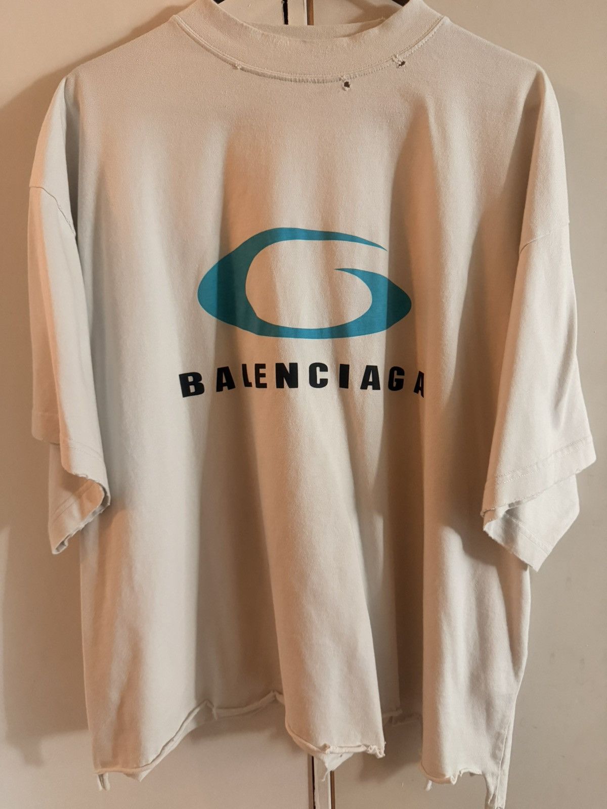 Balenciaga White loop sports icon cropped shirt Size US M / EU 48-50 / 2 - 2 Thumbnail