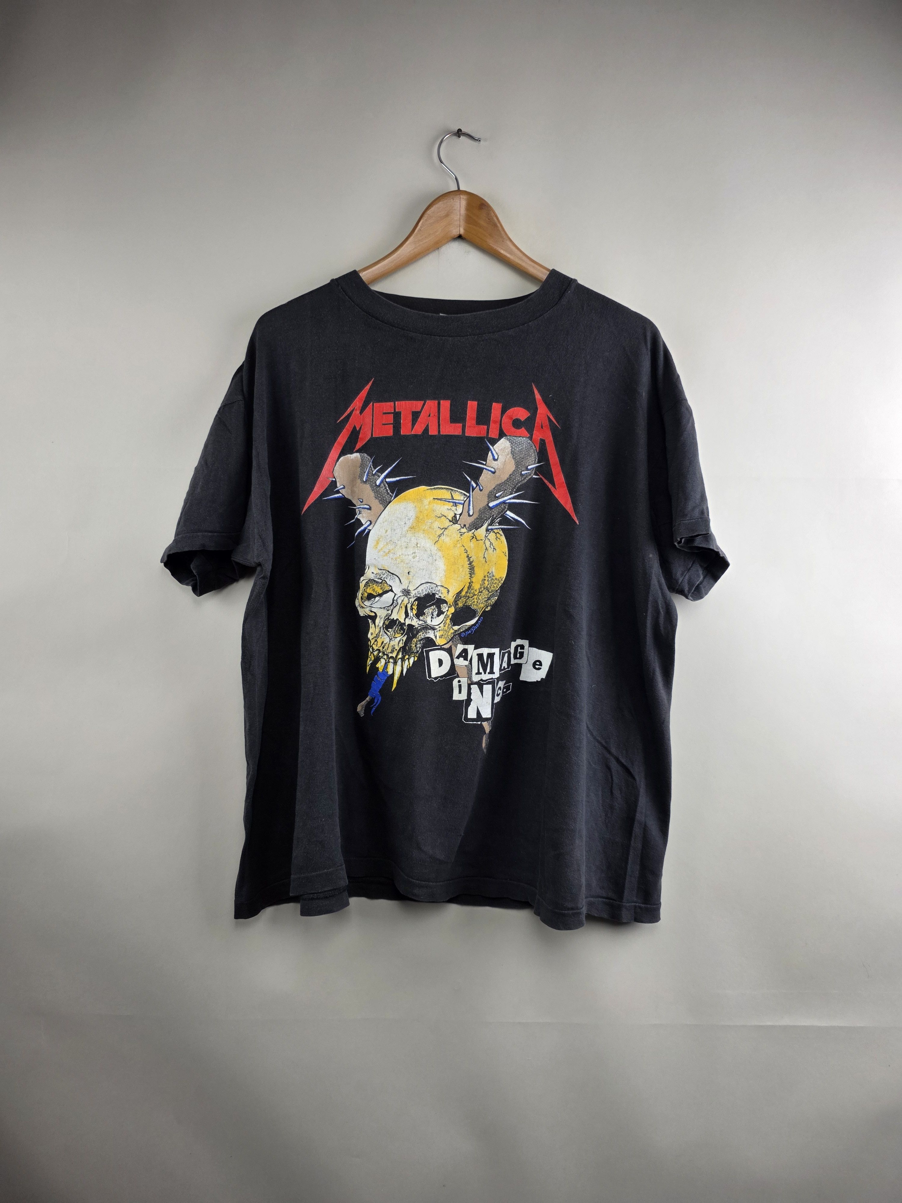 Band Tees × Vintage 1986 Metallica Damage Inc Tour XL 24" 26" Size US XL / EU 56 / 4 - 8 Thumbnail