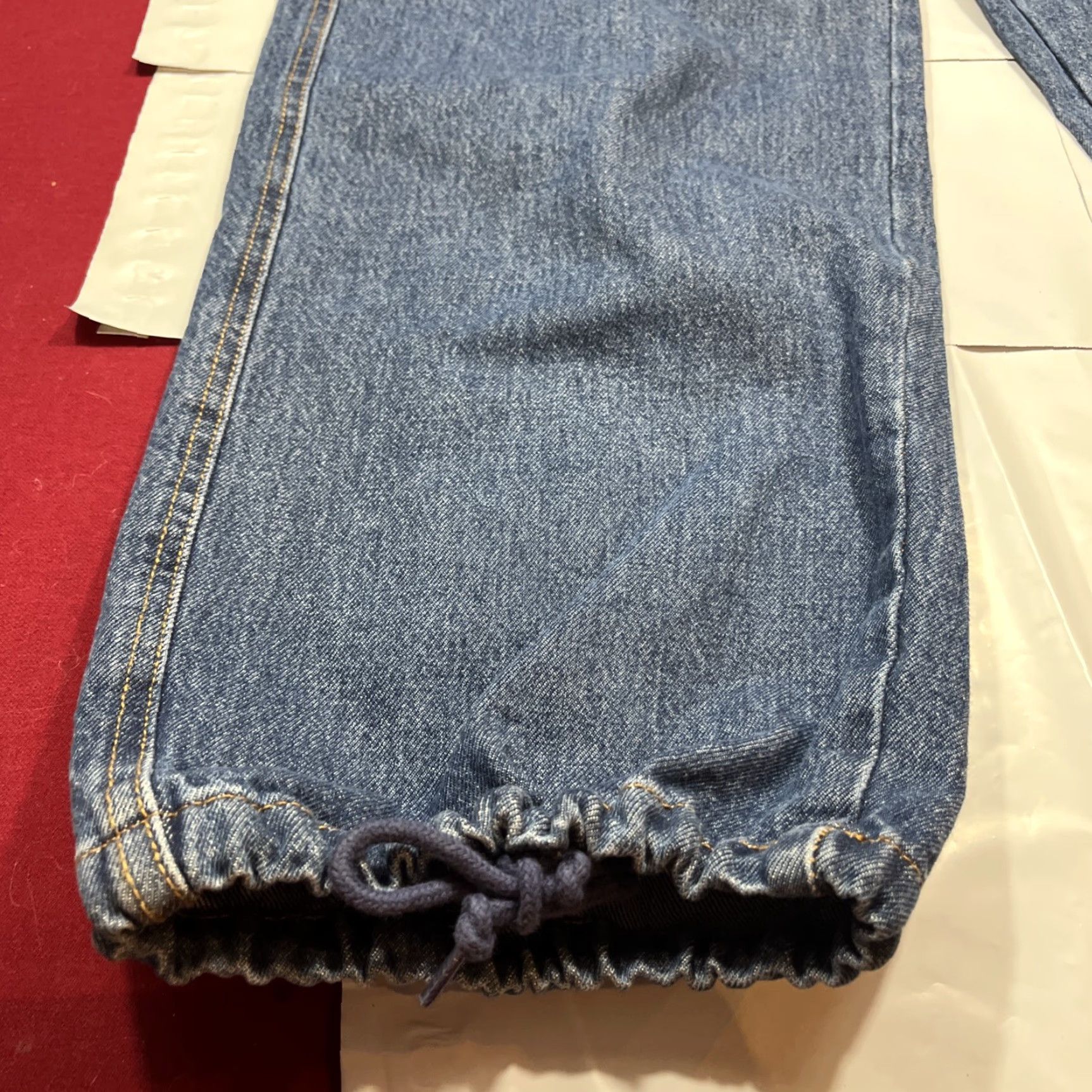 Levi's VINTAGE Levi's '94 Baggy Blue Jeans Cargos Mid Rise Loose Womens 30/30 Cinch Leg Denim Cotton 5-Pocket Cargo Pocket 90s Grunge Retro Womens Jeans Size 30" / US 8 / IT 44 - 3 Thumbnail