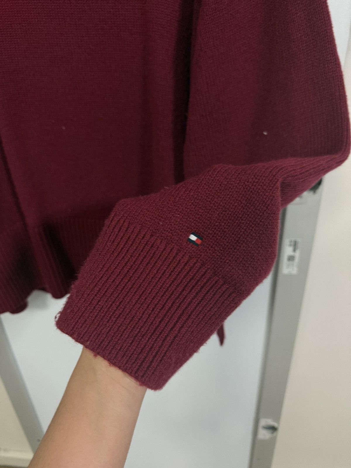 Tommy Hilfiger vintage burgundy tommy hilfiger wool sweater Size M / US 6-8 / IT 42-44 - 4 Thumbnail