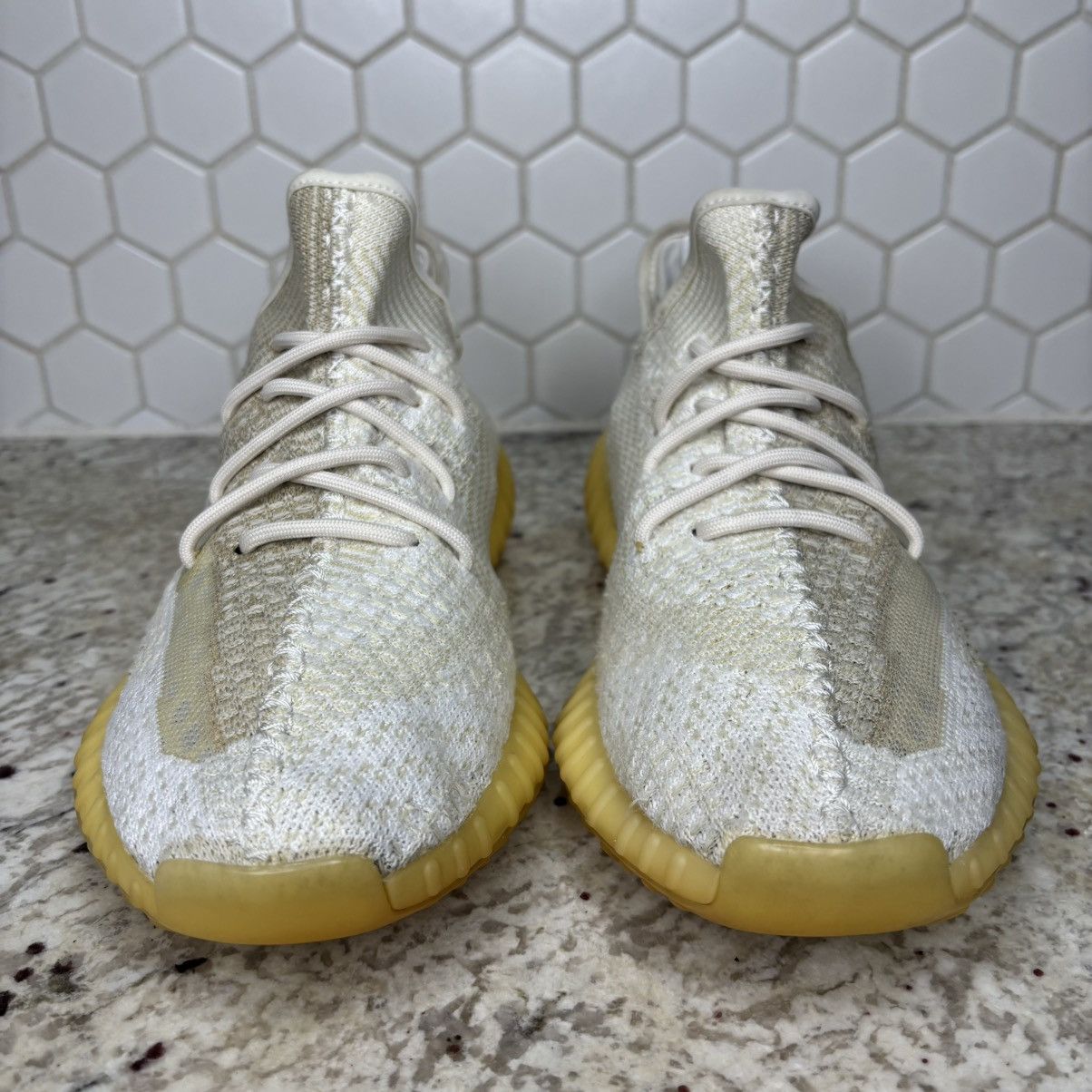 Adidas × Kanye West Size 12-Adidas Yeezy Boost 350 V2 Natural WORN NO BOX Size US 12 / EU 45 - 4 Thumbnail
