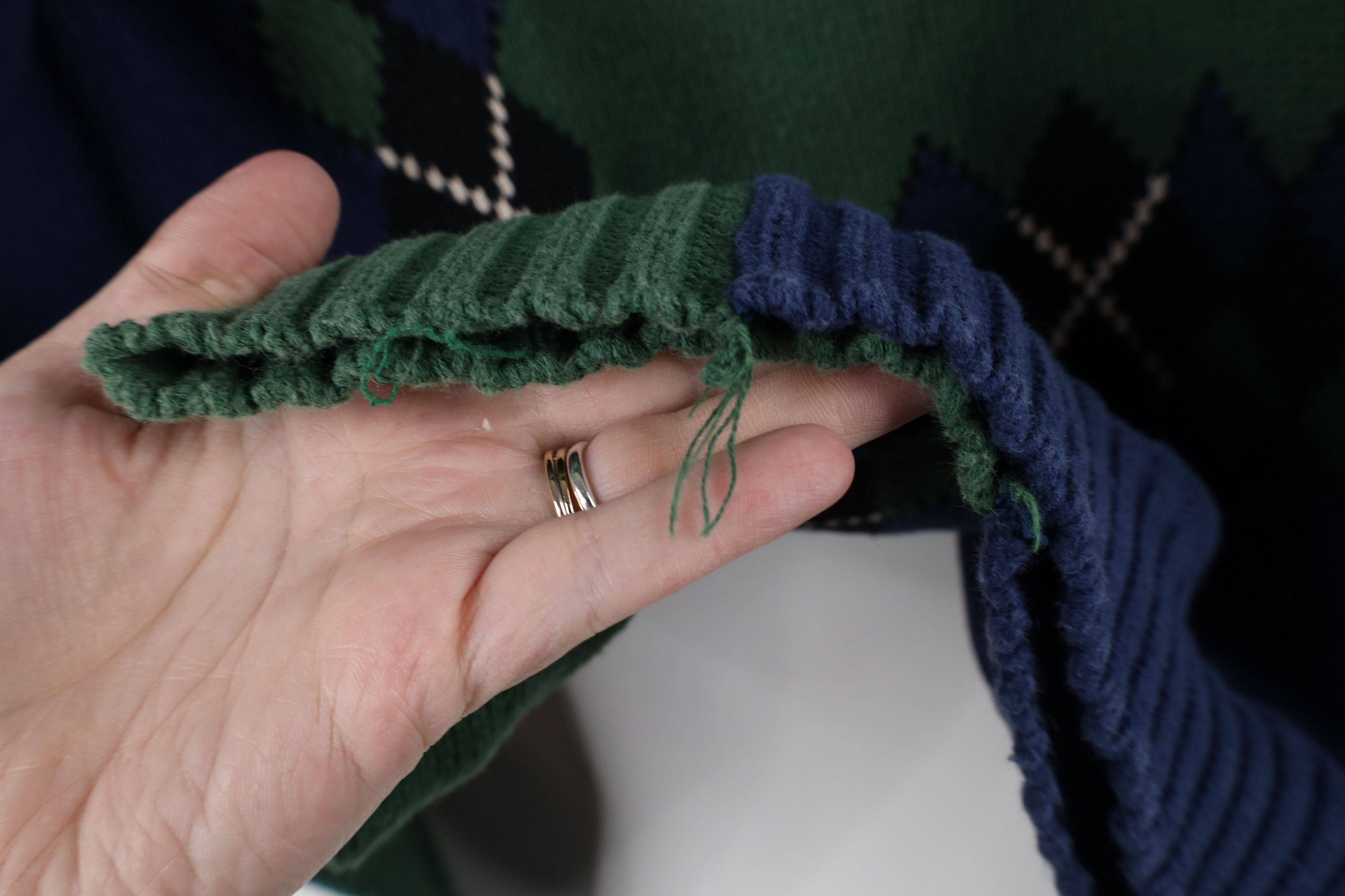 Vintage Vintage 90s Streetwear Marled Knit Turtleneck Sweater Size L / US 10 / IT 46 - 7 Thumbnail