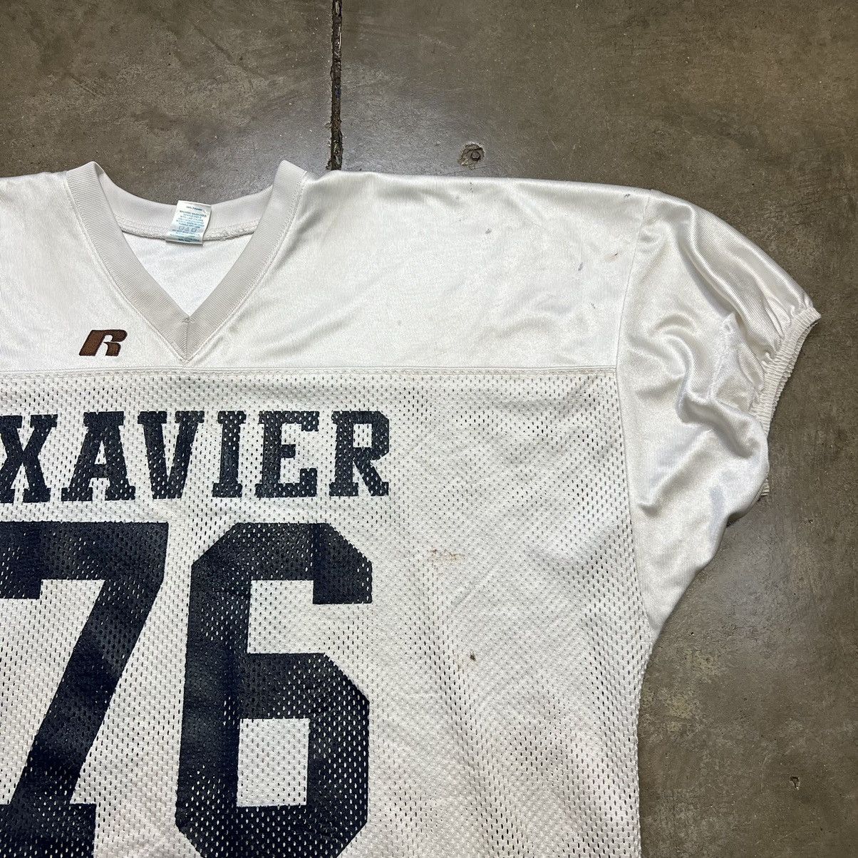 Russell Athletic × Vintage Vintage 90s Russell Mesh Football Jersey Practice Boxy Size US XXL / EU 58 / 5 - 3 Thumbnail