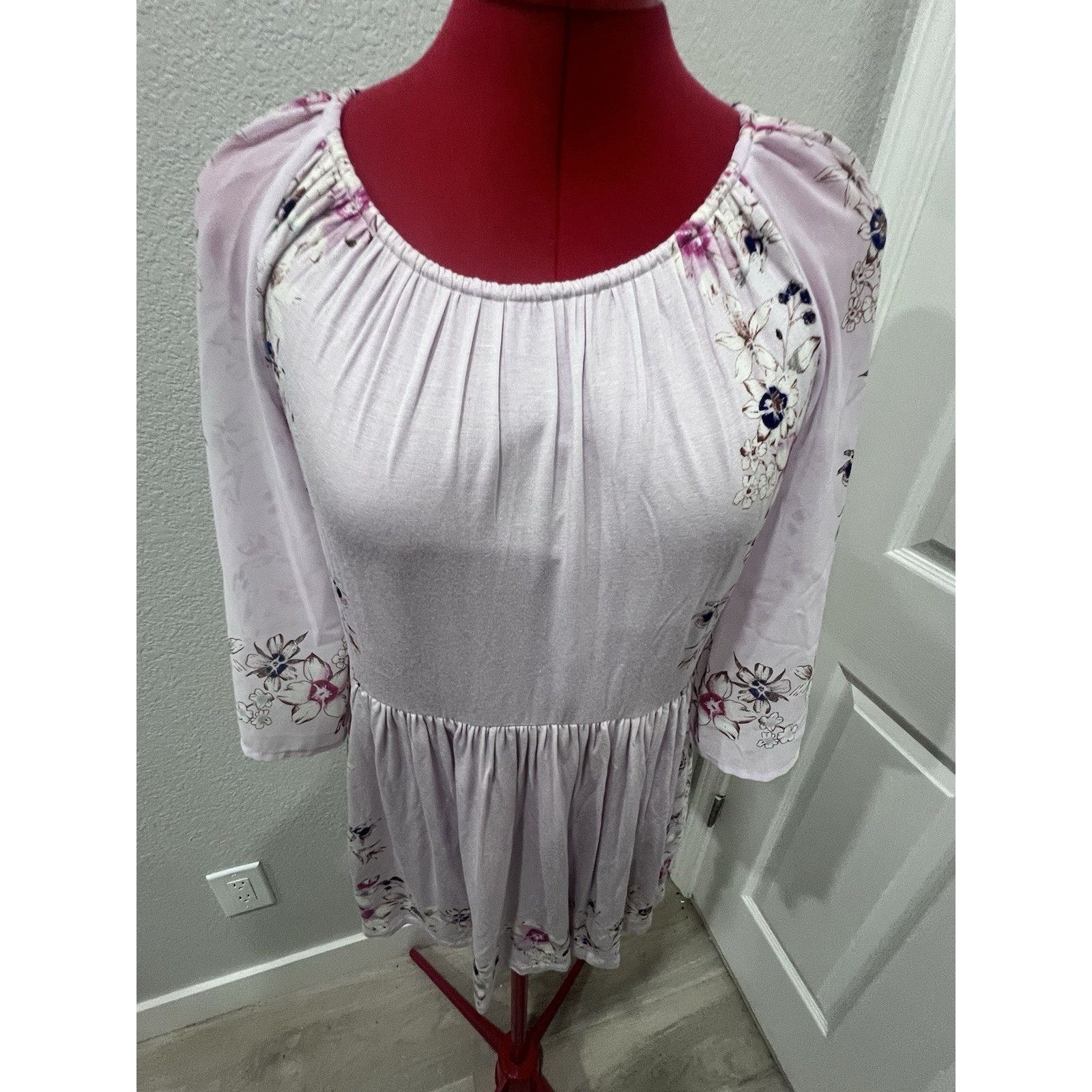 Anthropologie Anthropologie One September Pink Floral Garden Border Fairy Size XS / US 0-2 / IT 36-38 - 6 Thumbnail