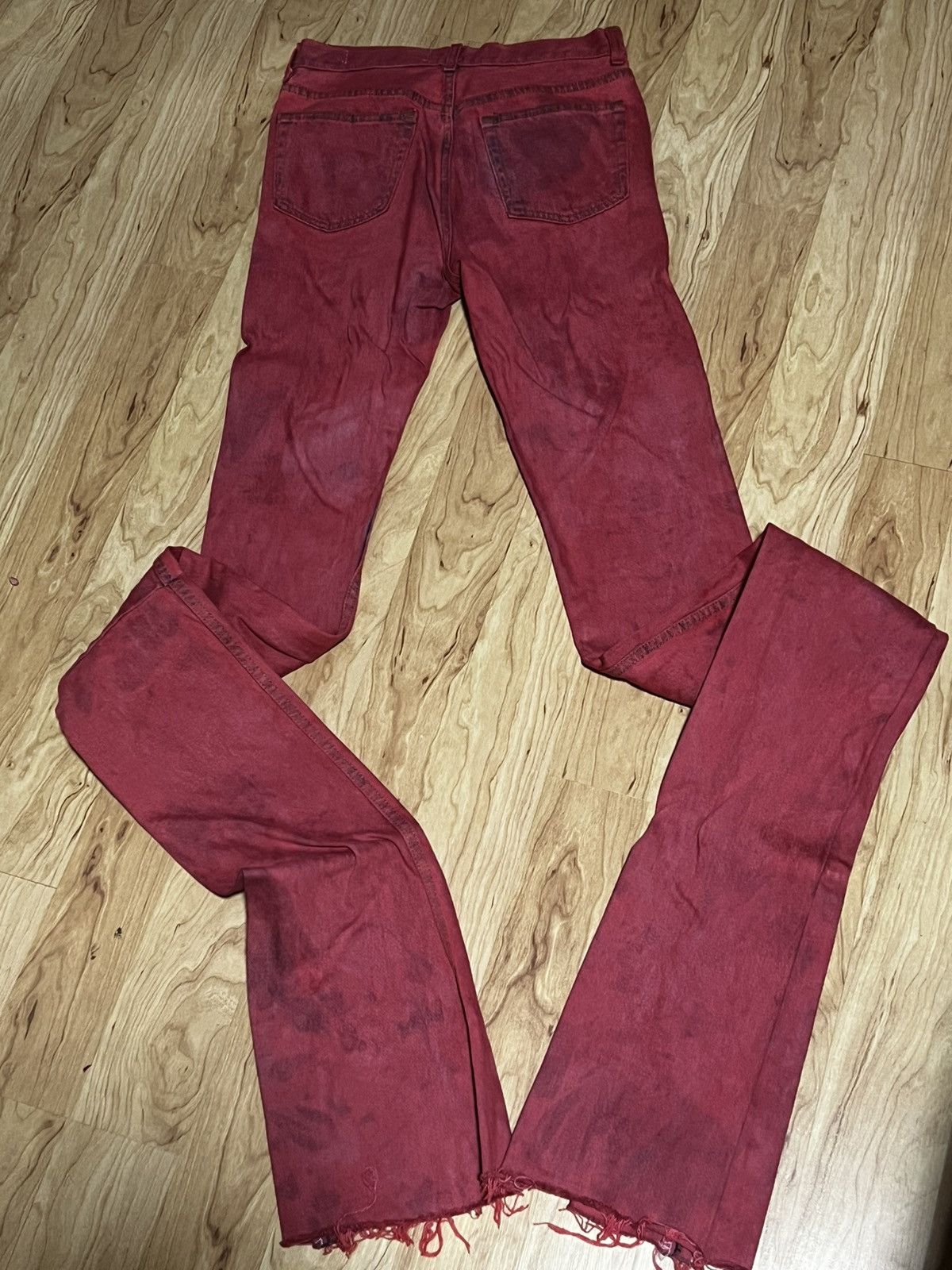 Other RED STACKED DENIM JEANS Size US 28 / EU 44 - 2 Thumbnail