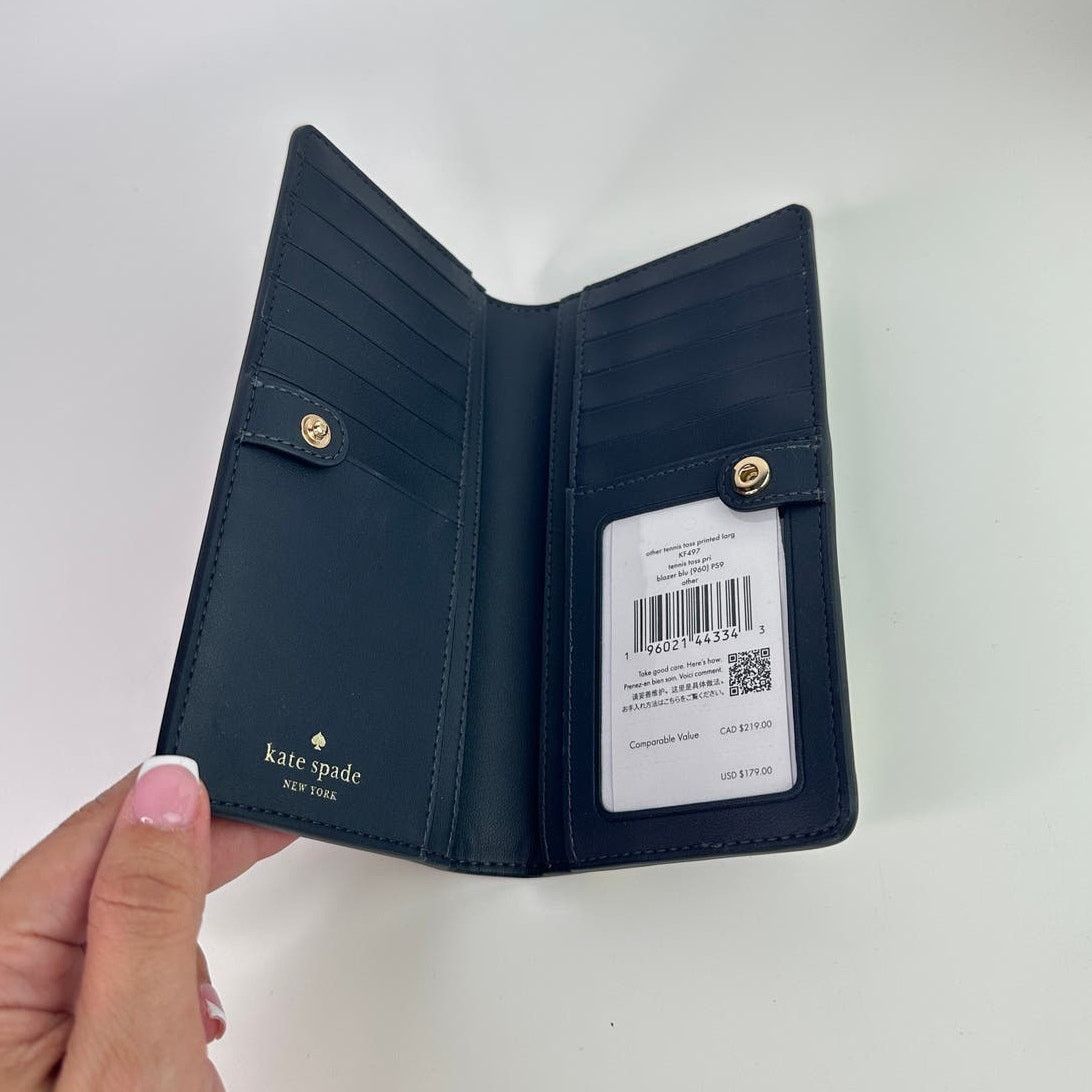 Kate Spade Kate Spade Tennis Toss Large Slim Bifold Wallet Size ONE SIZE - 7 Thumbnail