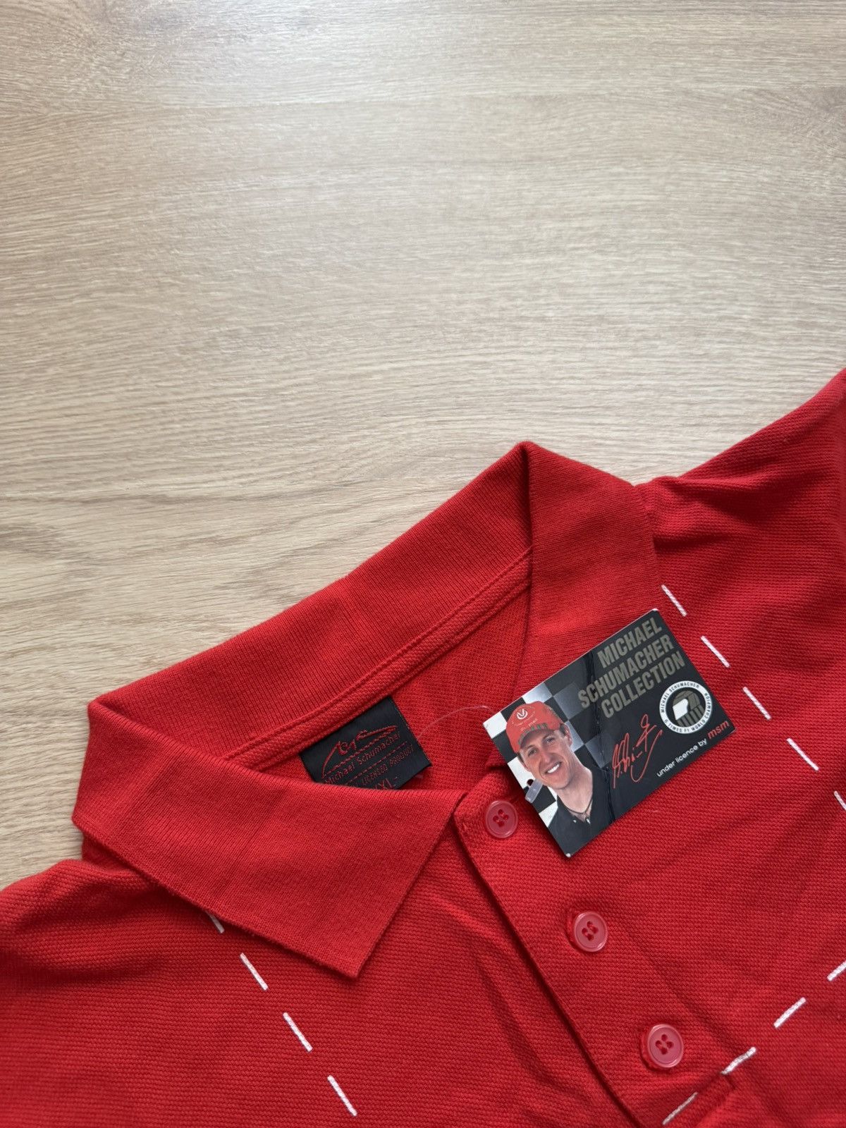Marlboro Vintage Michael Schumacher Formula 1 Ferrari Red Polo Shirt Size US XXL / EU 58 / 5 - 4 Thumbnail