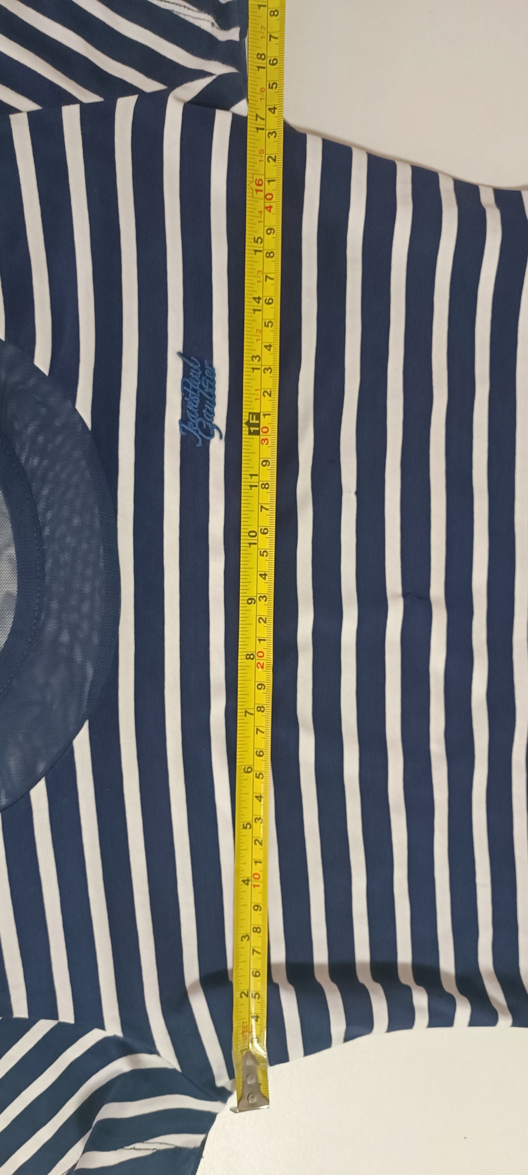 Jean Paul Gaultier Stripes Bi-material T-shirt Size M / US 6-8 / IT 42-44 - 21 Thumbnail