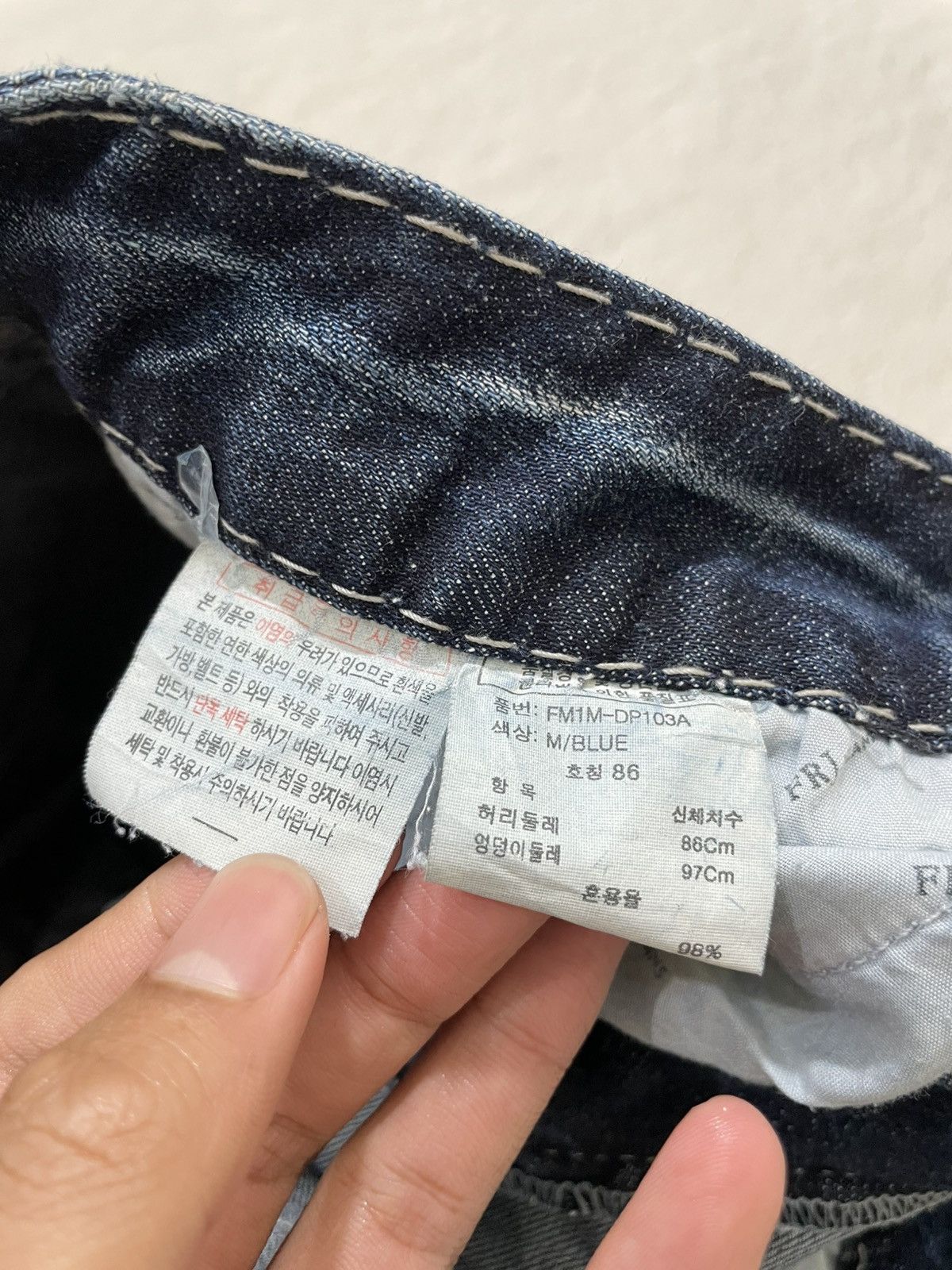 If Six Was Nine 2000s FRJ Blue Denim Washed y2k Size US 33 - 6 Thumbnail