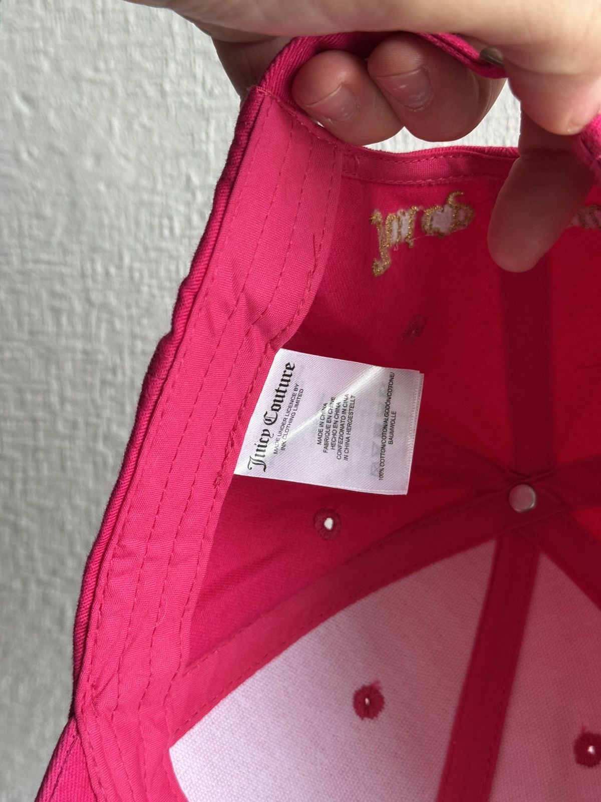 Juicy Couture Juicy Couture cap pink unisex Size ONE SIZE - 6 Thumbnail