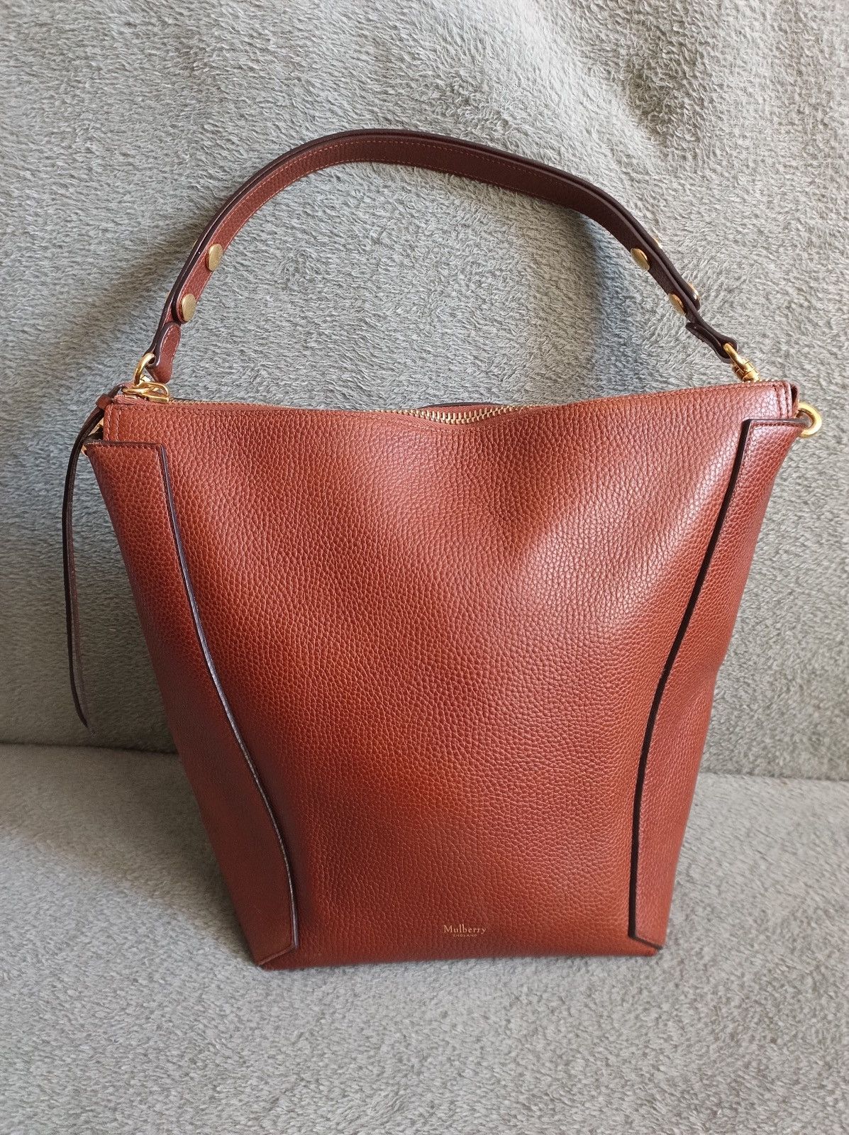 Mulberry Mulberry Camden Leather Shoulder Tote Bag Oak Brown Size ONE SIZE - 1 Thumbnail