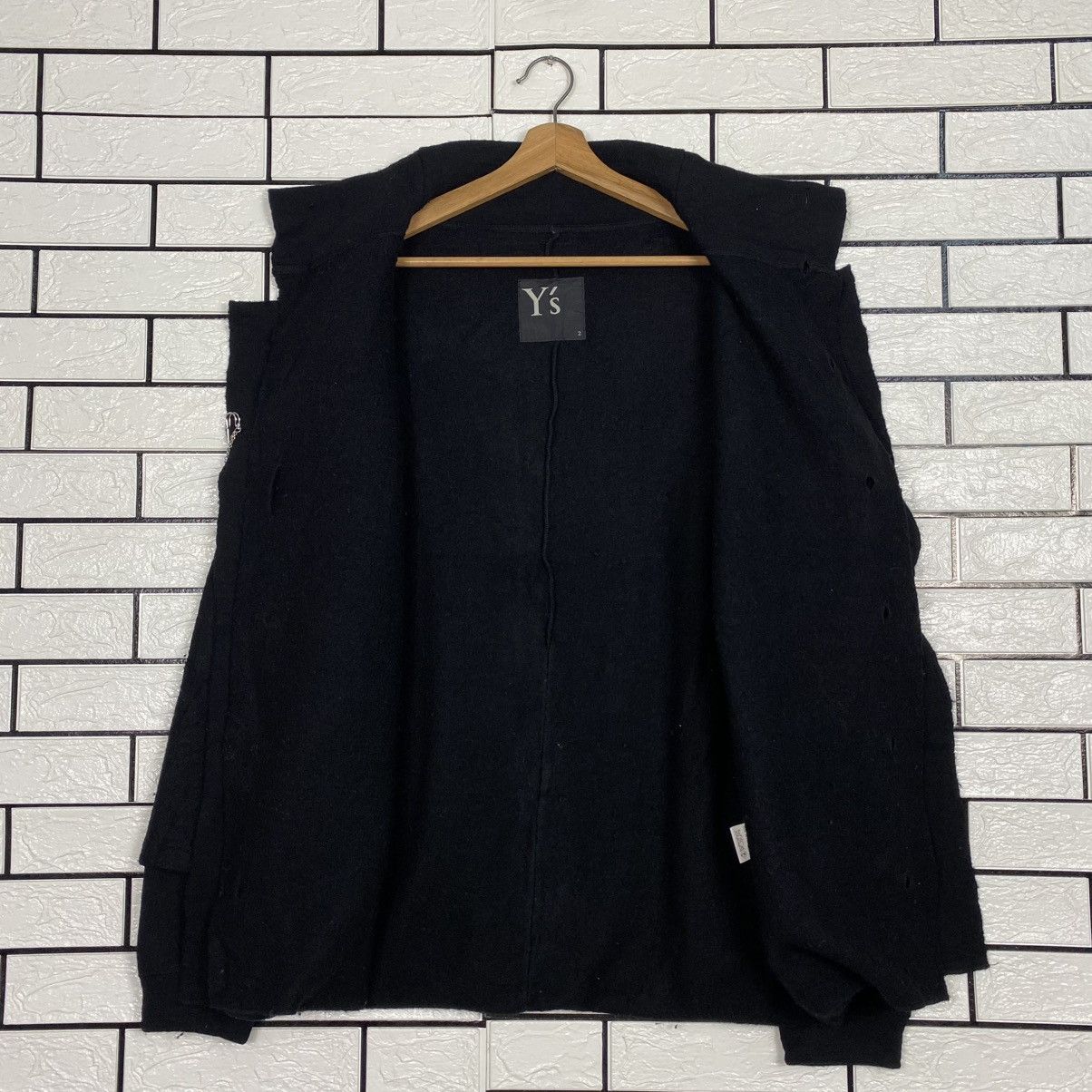 Yohji Yamamoto 🔥RUNWAY AVANT GARDE Y’S YOHJI YAMAMOTO DOUBLE LAYER JACKET Size M / US 6-8 / IT 42-44 - 15 Thumbnail