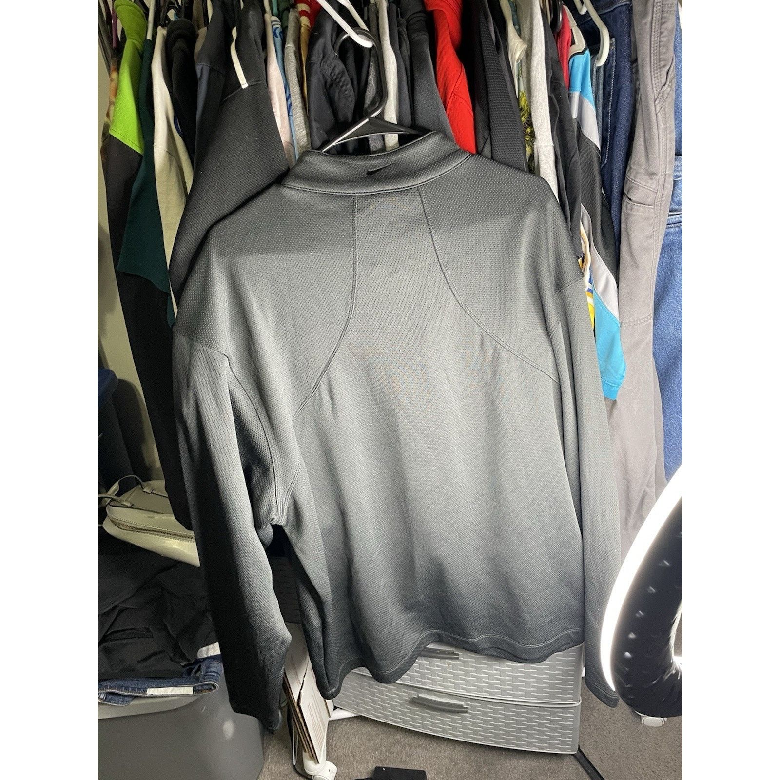 Nike Size XL-Nike Gray Hoodie 1/4 Zip shirt and Vintage pants Set Size US XL / EU 56 / 4 - 3 Thumbnail