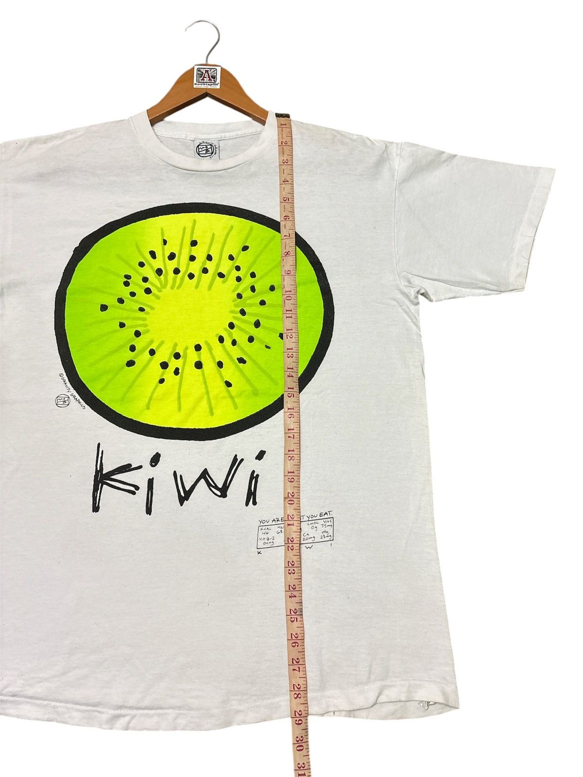 Vintage ‼️RARE‼️VINTAGE 90S GRAVITY GRAPHICS “KIWI FRUIT” TSHIRT TEE💥 Size US L / EU 52-54 / 3 - 8 Thumbnail