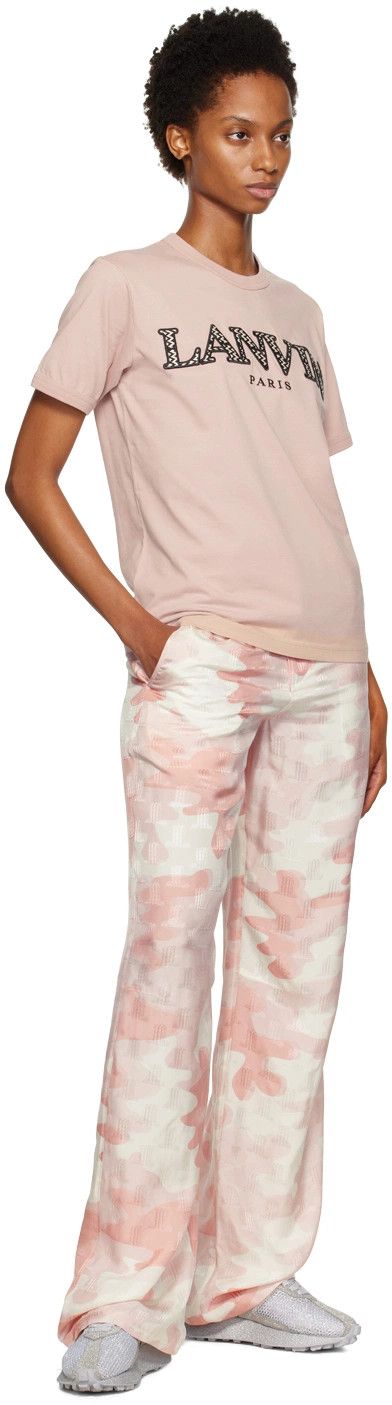 Lanvin o1y0326 Casual Pant in Light Pink/White Size 27" / US 4 / IT 40 - 4 Thumbnail