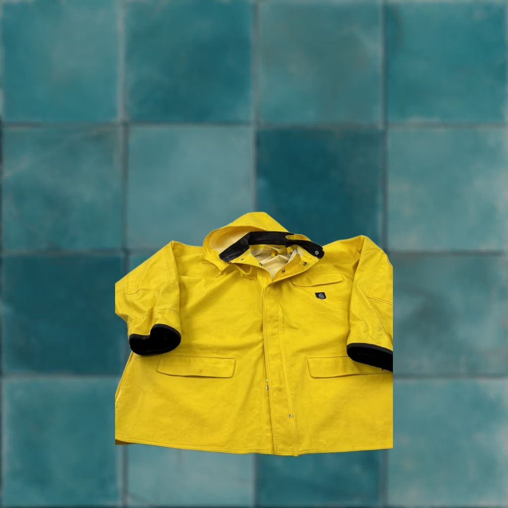 Carhartt Carhartt Jacket Mens Large Yellow Hooded PVC Raincoat Workwear Fishing Size US XXL / EU 58 / 5 - 1 Thumbnail