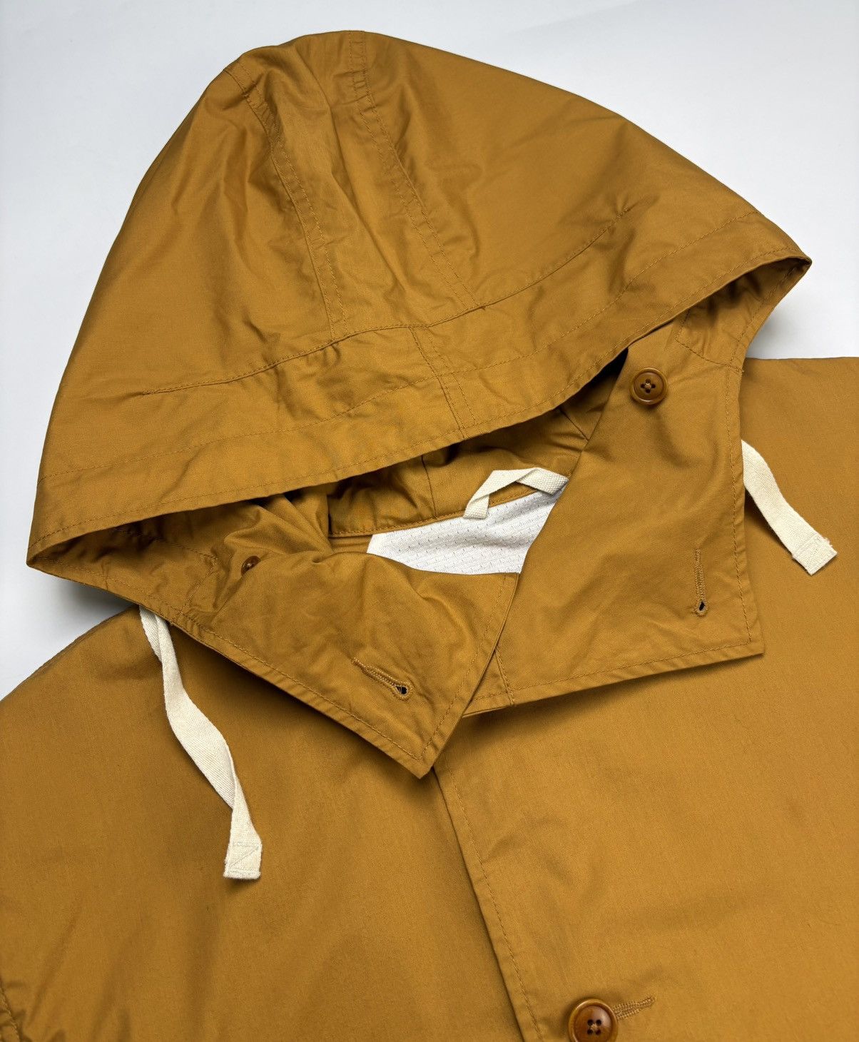 F/W 2023 Nanamica Mustard Yellow Hooded Jacket, Men's — image 3 of 6
