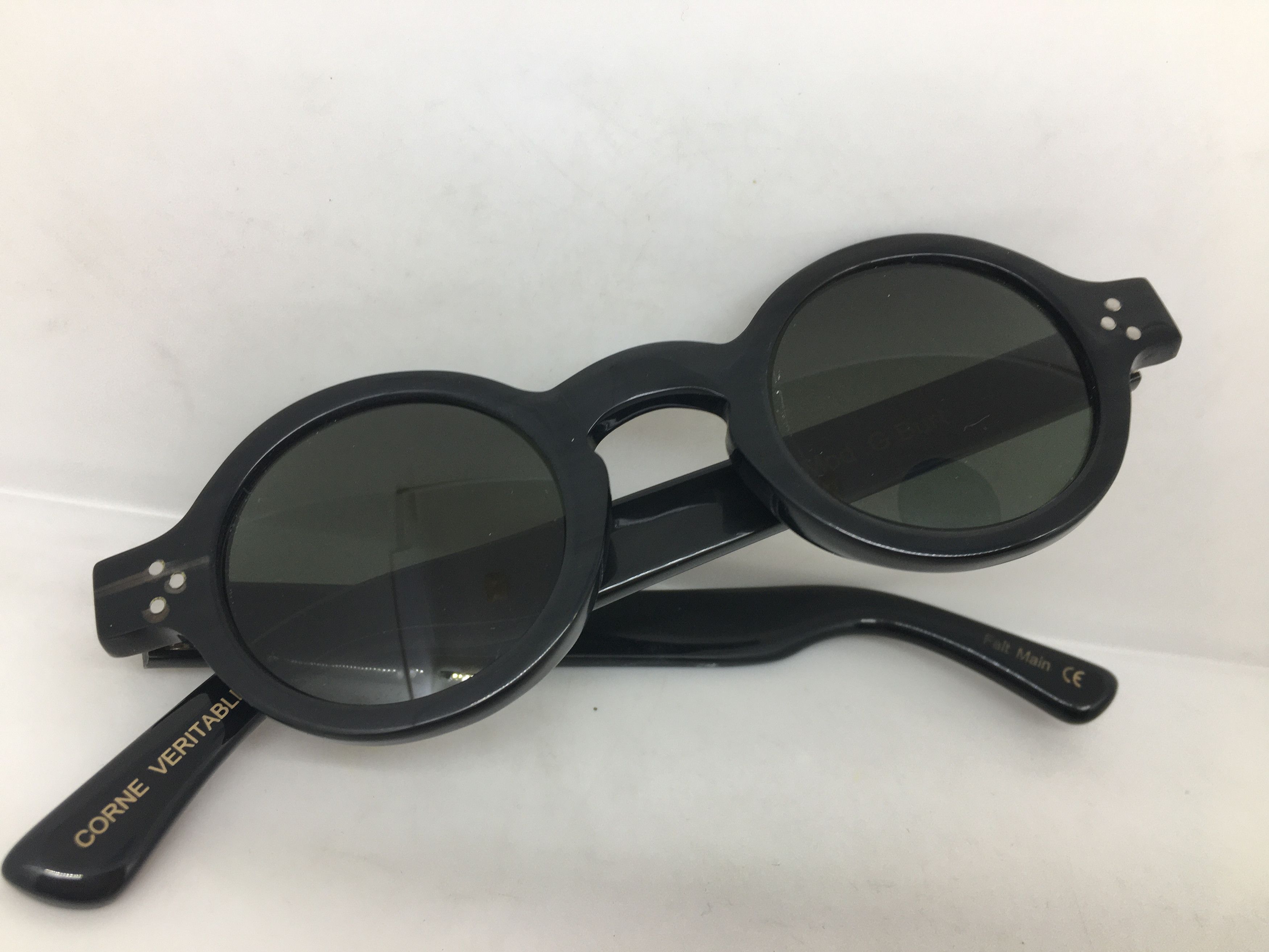 Lesca Lunetier Lesca Lesca Lunetier Genuine Horn G Burt Sunglasses Size ONE SIZE - 7 Thumbnail