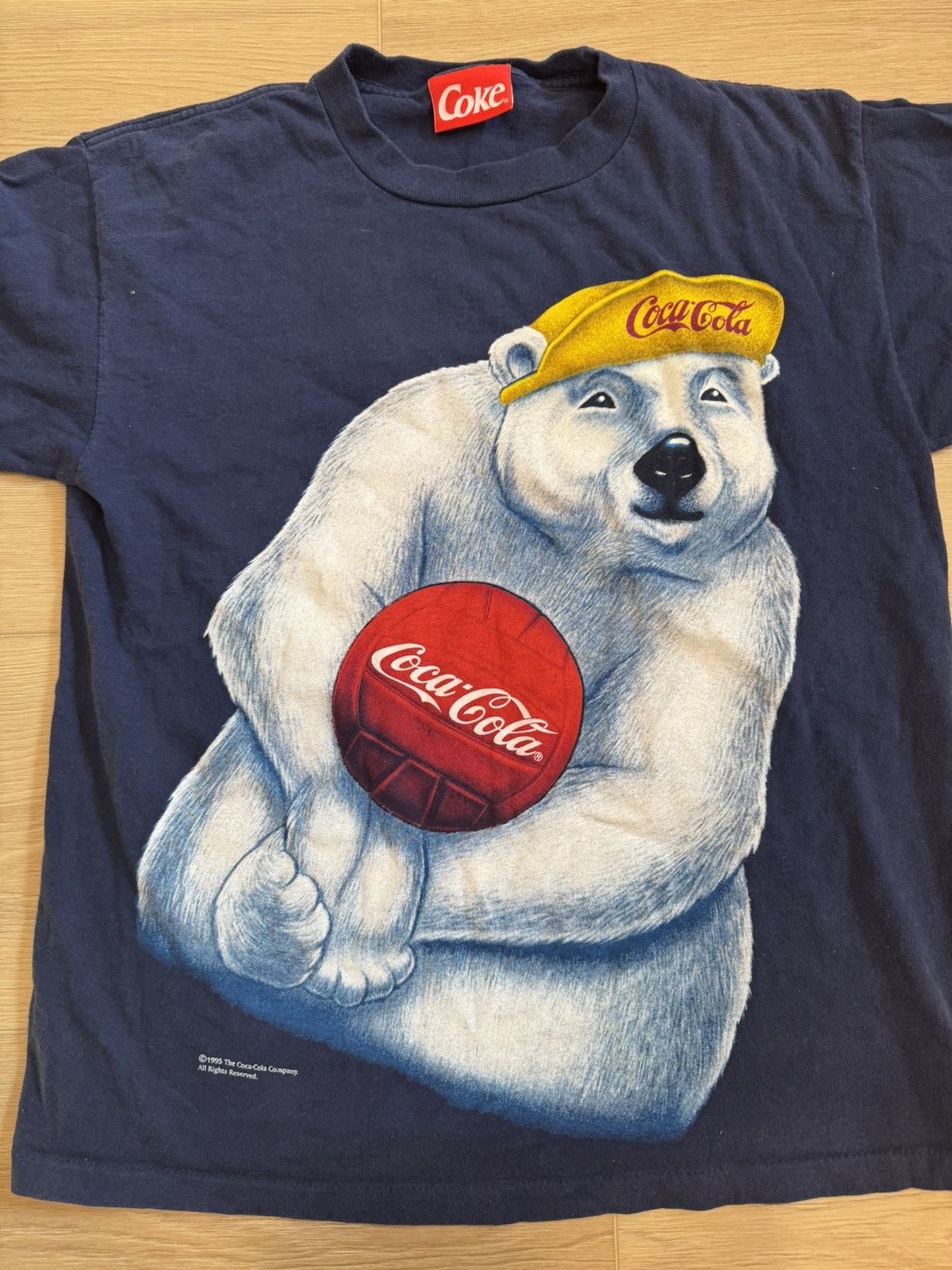 Vintage Rare Vintage Coke Coca Cola Beach Volleyball Polar Bear Surf Size US L / EU 52-54 / 3 - 2 Thumbnail