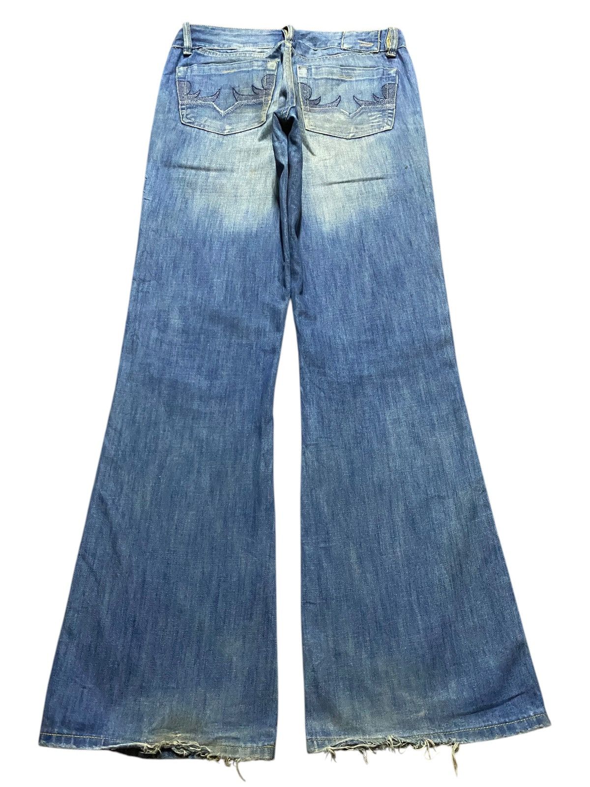 Tornado Mart Vintage Diesel Faded Wash Flare Style Jeans Size US 30 / EU 46 - 2 Thumbnail