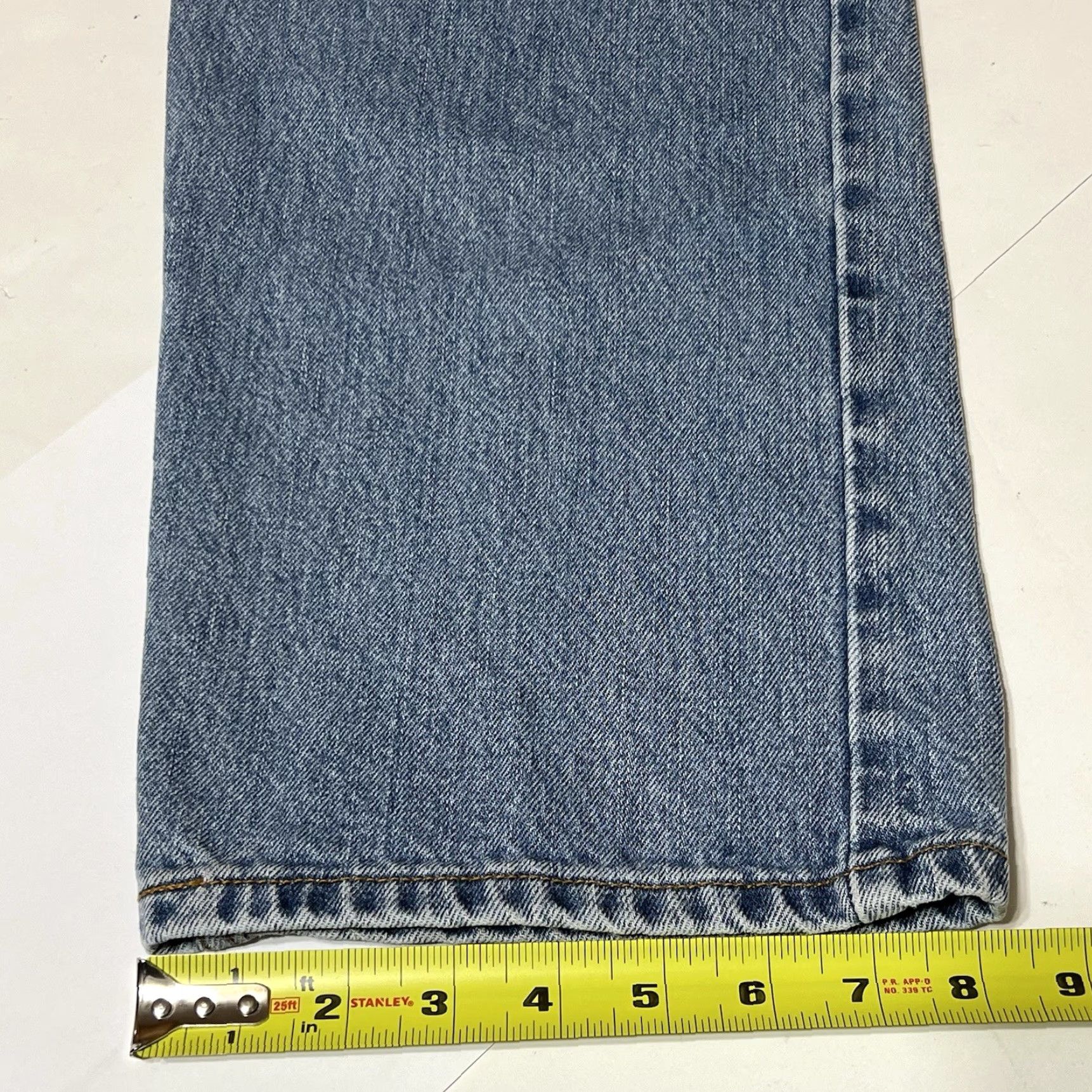 Levi's VINTAGE Levi's Jeans Mens 505 Straight Denim Blue 34x33 34x34 High Rise Grunge Y2K Mens Front Logo Button Zip Size US 34 / EU 50 - 7 Thumbnail
