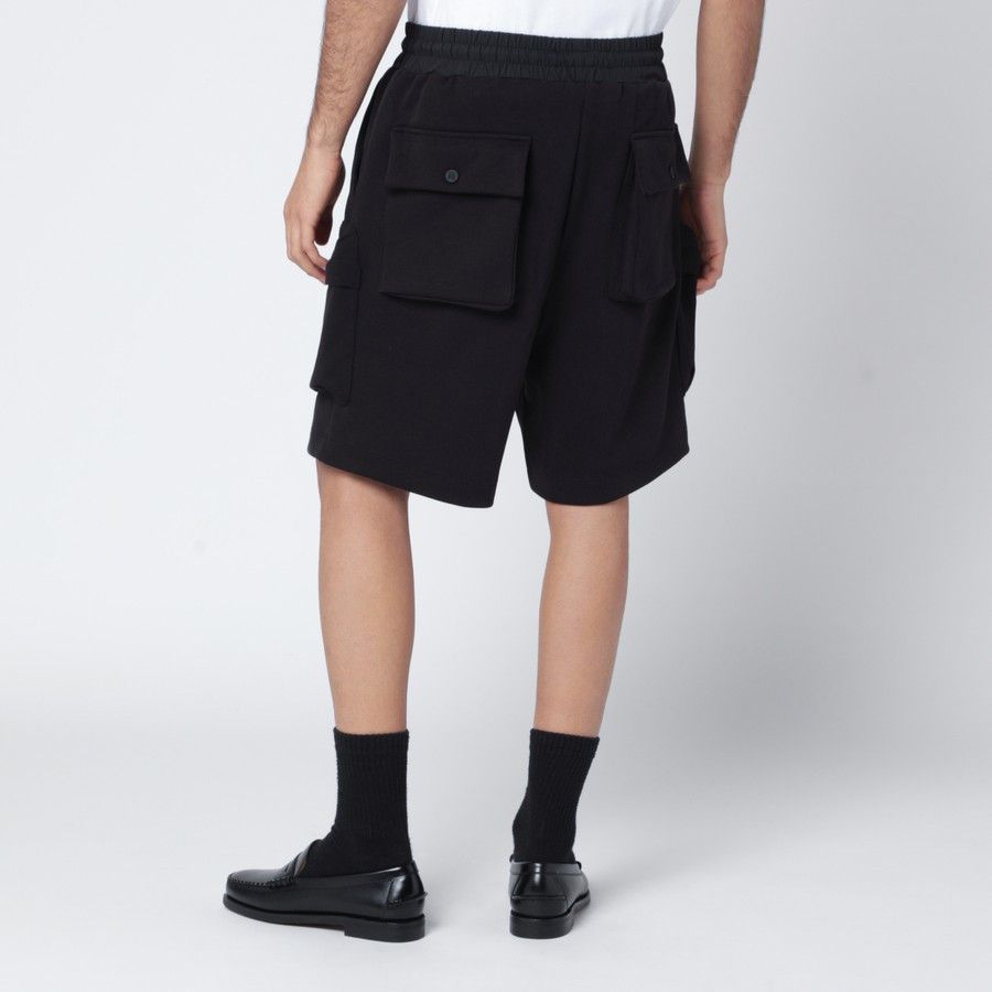 Amiri o1d2blof0226 Cotton-Blend Cargo Shorts in Black Size US 34 / EU 50 - 4 Thumbnail