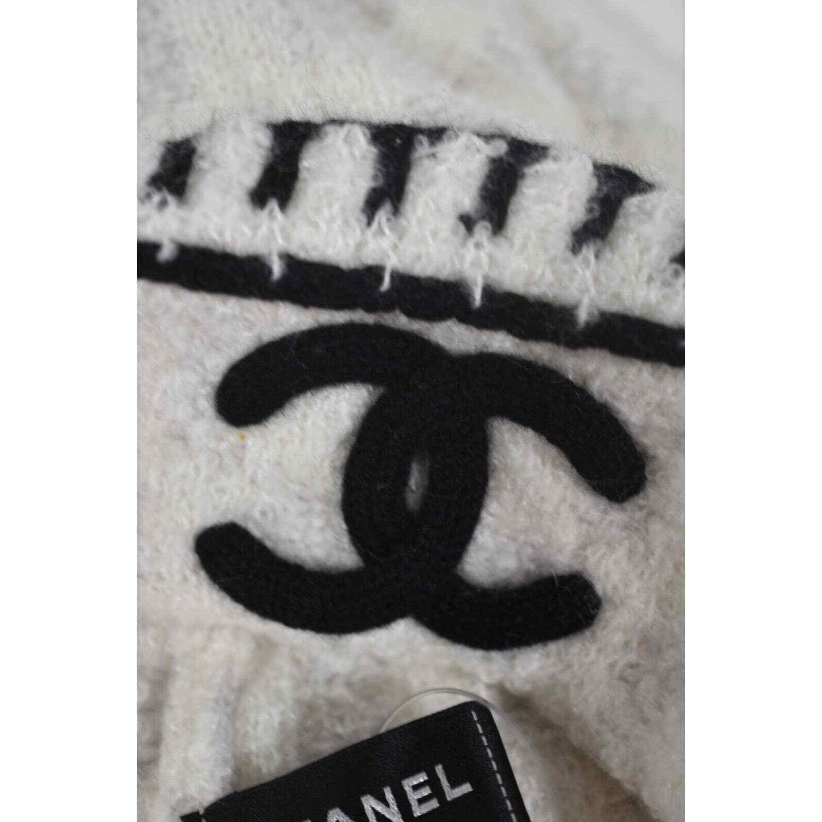 Chanel Chanel Cashmere Wool Silk CC Logo Beanie Winter Hat Cloche Size ONE SIZE - 8 Thumbnail