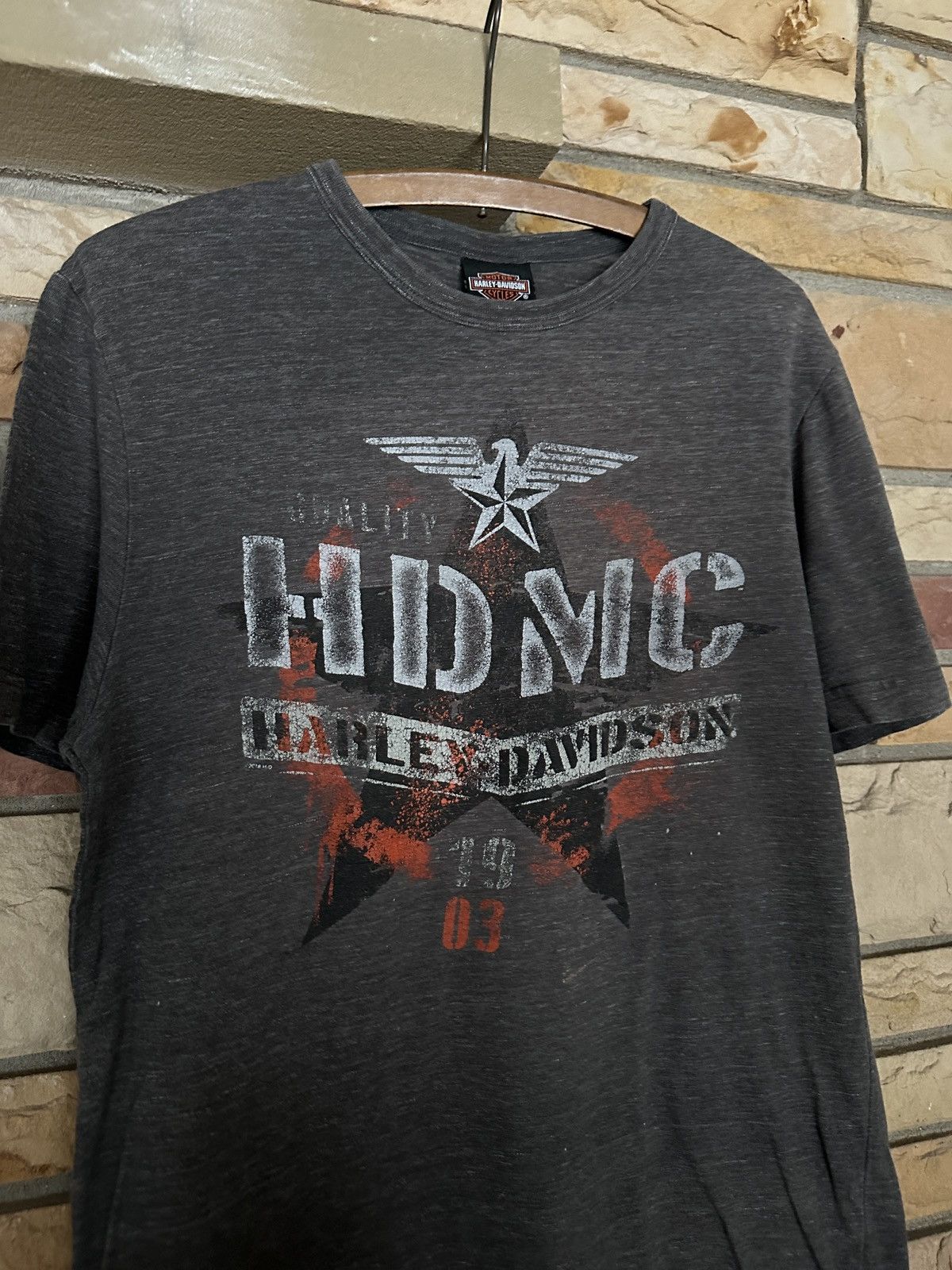 Harley Davidson Vintage Y2K Harley Davidson USMC Graphic Tee Size US M / EU 48-50 / 2 - 4 Thumbnail