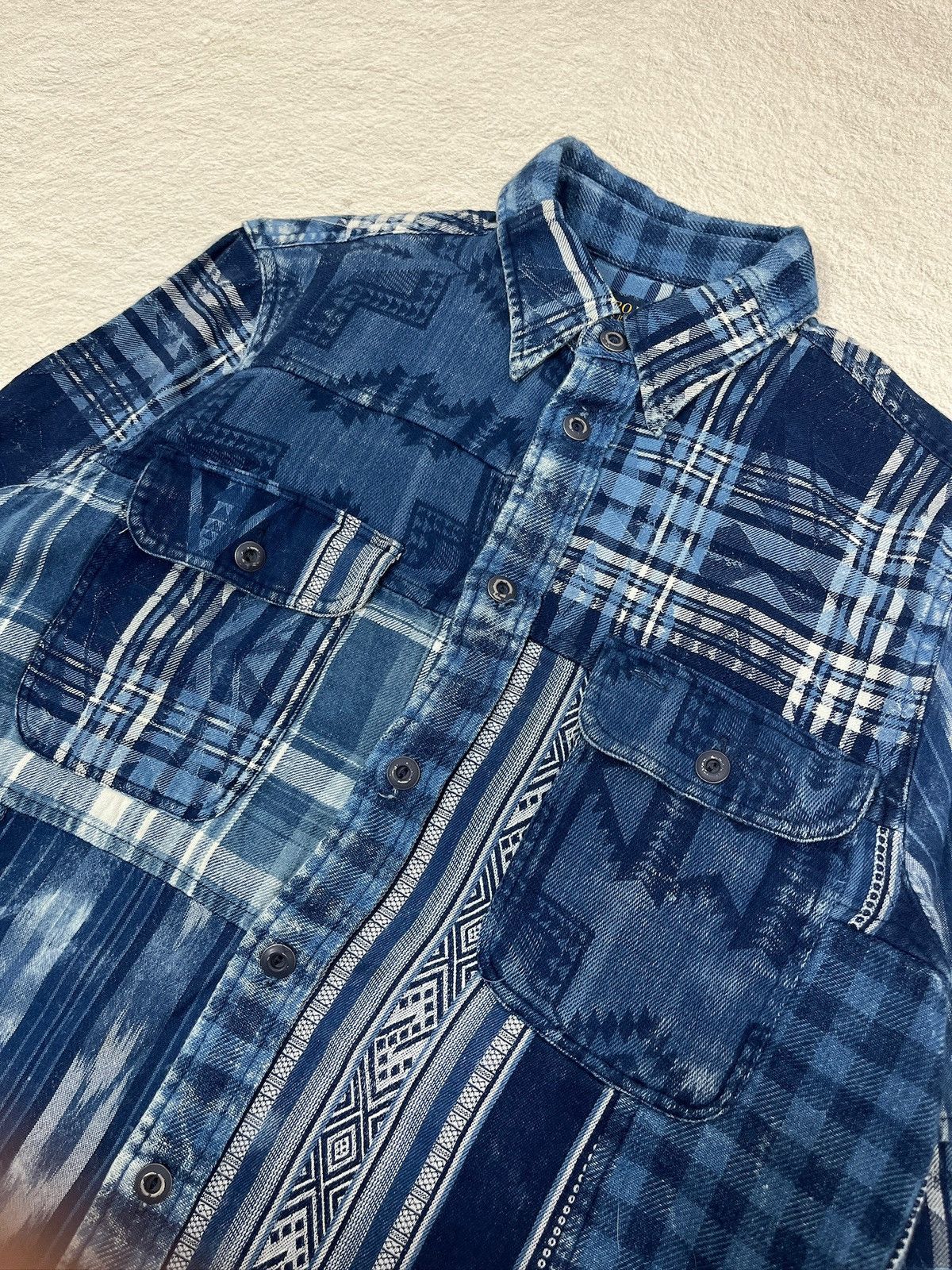 Polo Ralph Lauren Polo Ralph Lauren Indigo Navajo Patchwork Size US L / EU 52-54 / 3 - 4 Thumbnail