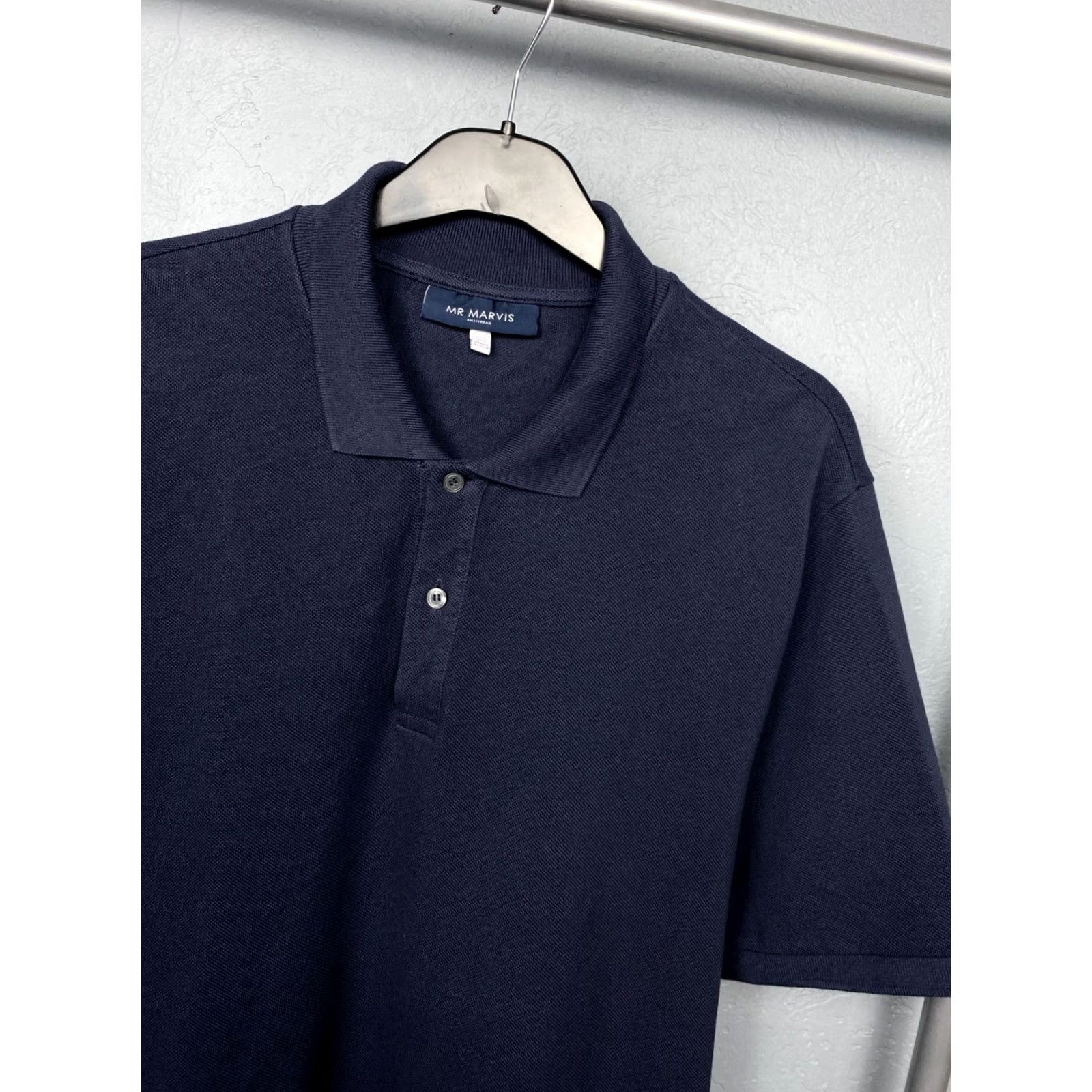 Vintage Mr Marvis Vintage Mens Polo Shirt 3XL Blue Polo Mens 3XL Vintage Shirt Size US XXL / EU 58 / 5 - 2 Thumbnail