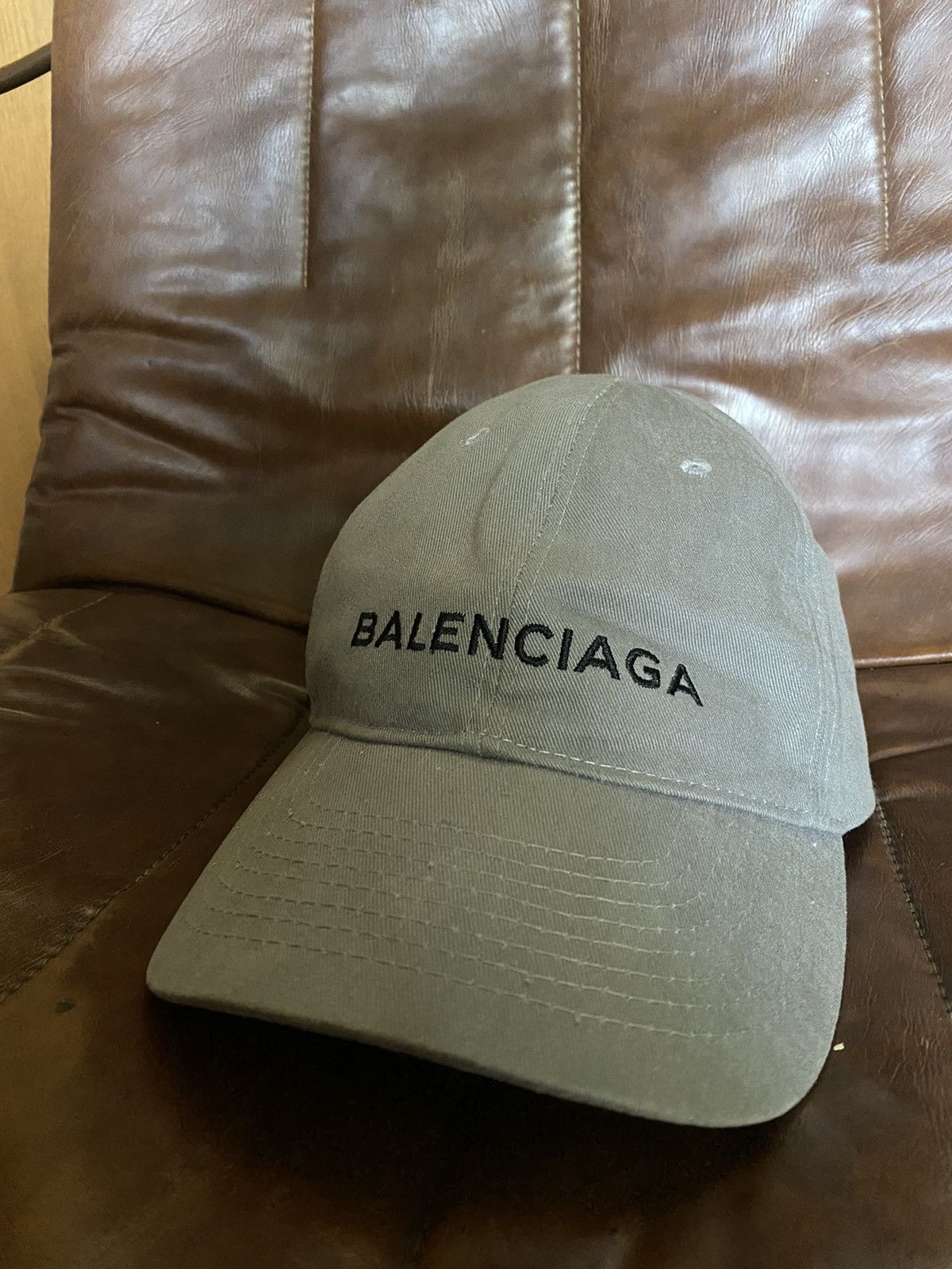 image of Balenciaga Hat in Grey, Men's