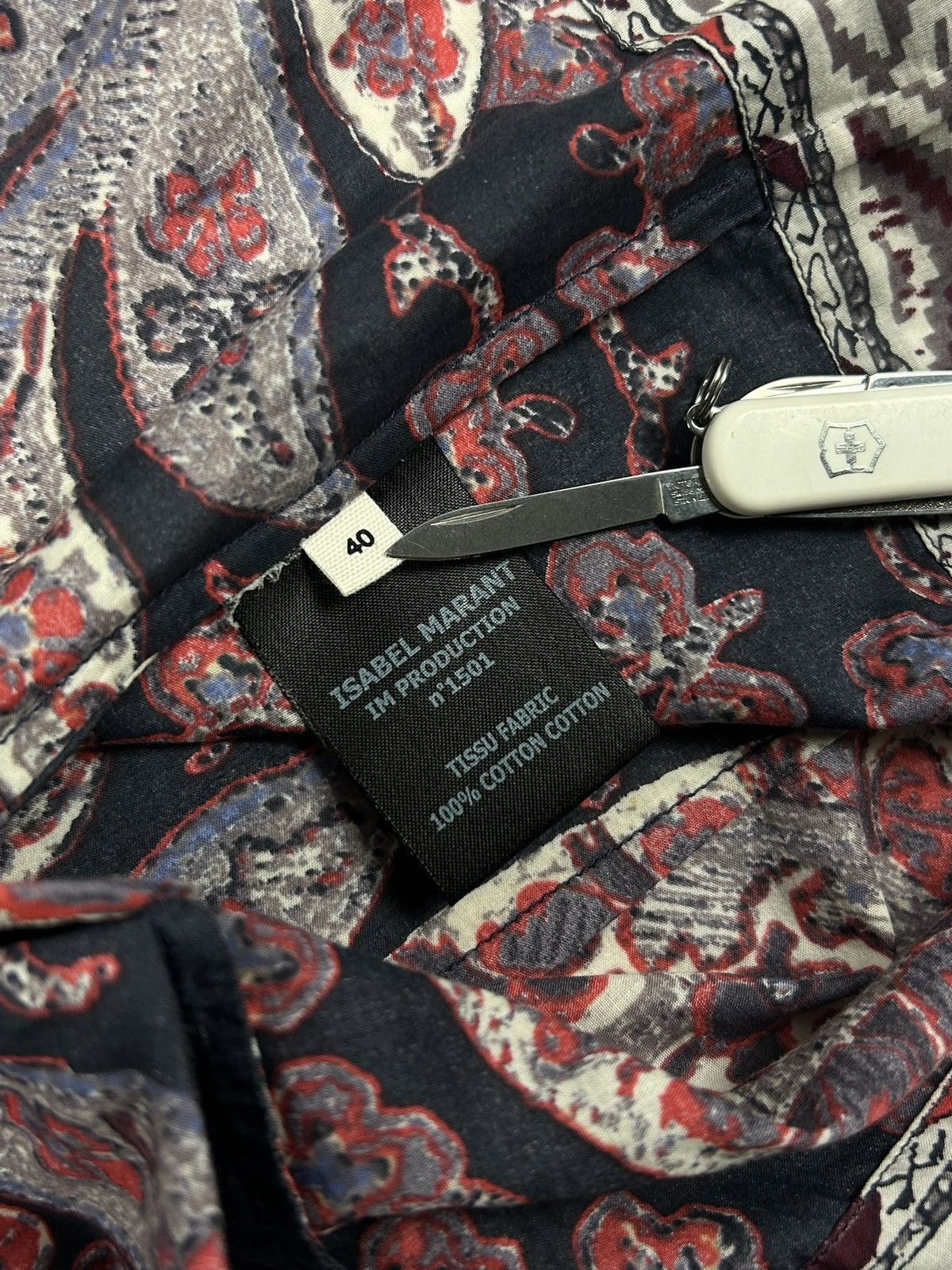 Isabel Marant Étoile Tullya Blouse Paisley Cotton Top M