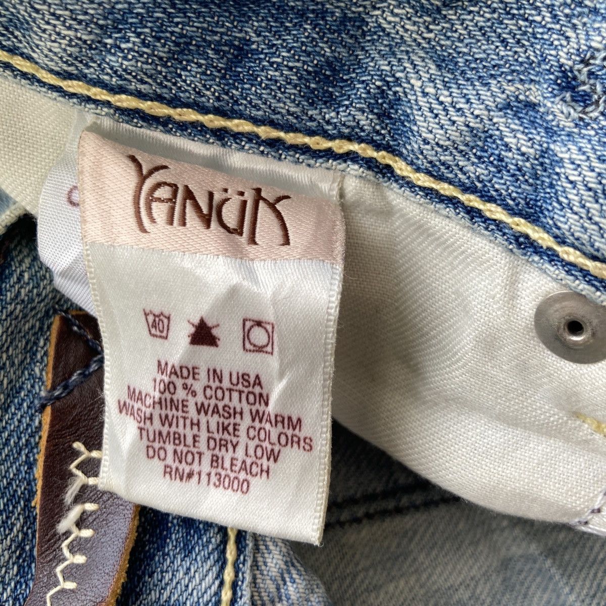 If Six Was Nine YANUK BOOTCUT DISTRESSED JEANS Size 29" - 16 Thumbnail